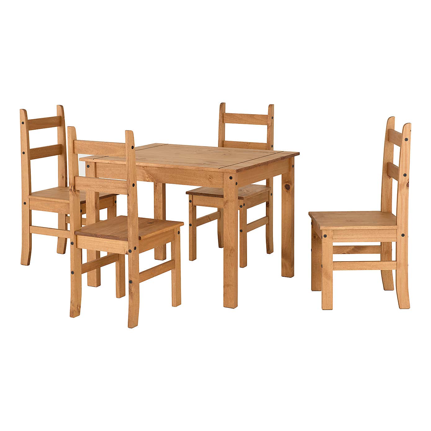 Corona Pine 4 Seater Dining Set