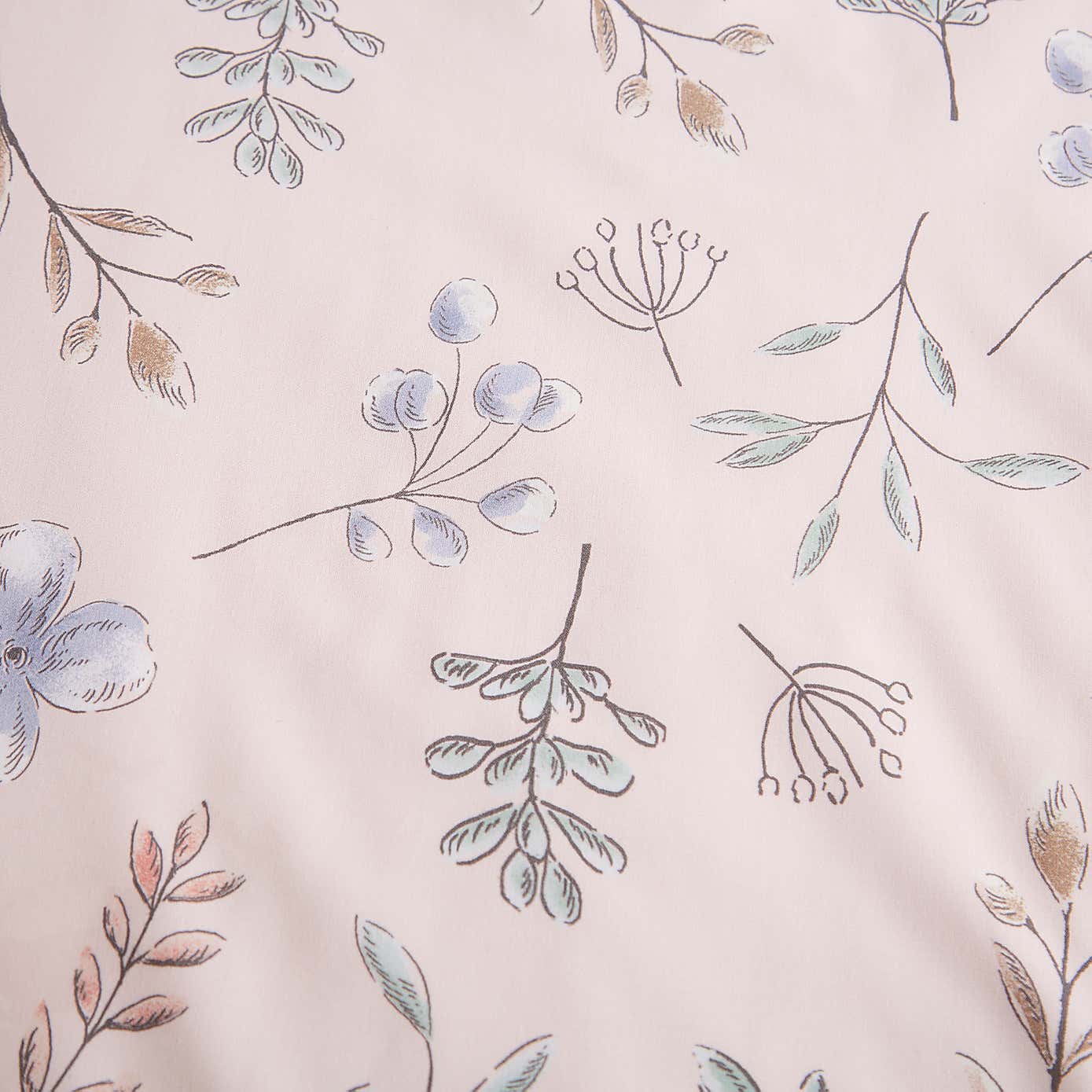 Woodland Reversible Pink Duvet and Pillowcase Set