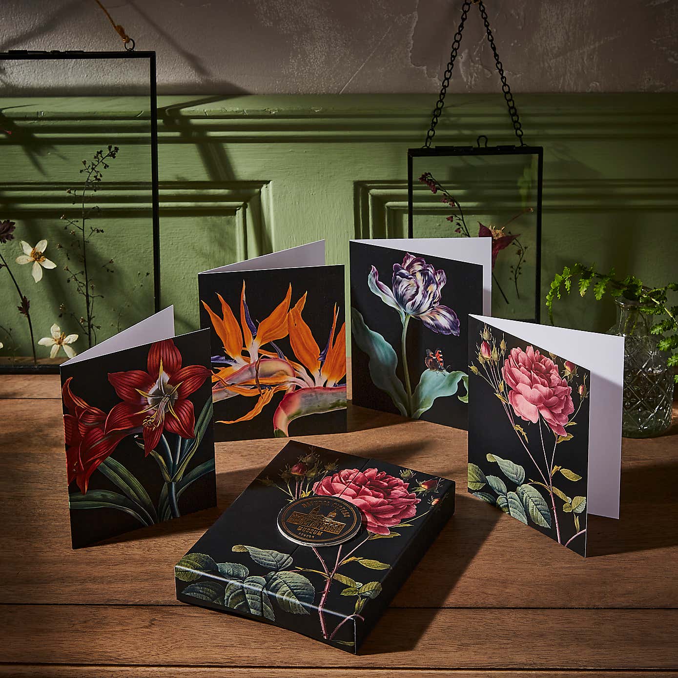 Set of 8 Flower Note Card Set