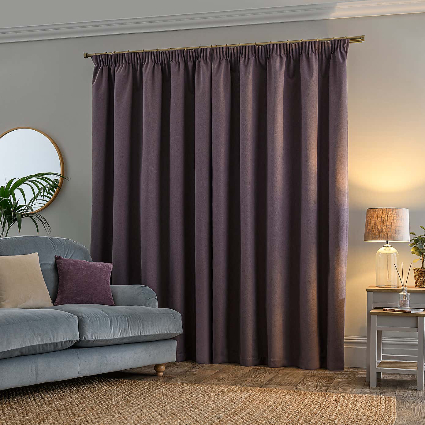 Libra Washable Blackout Pencil Pleat Curtains