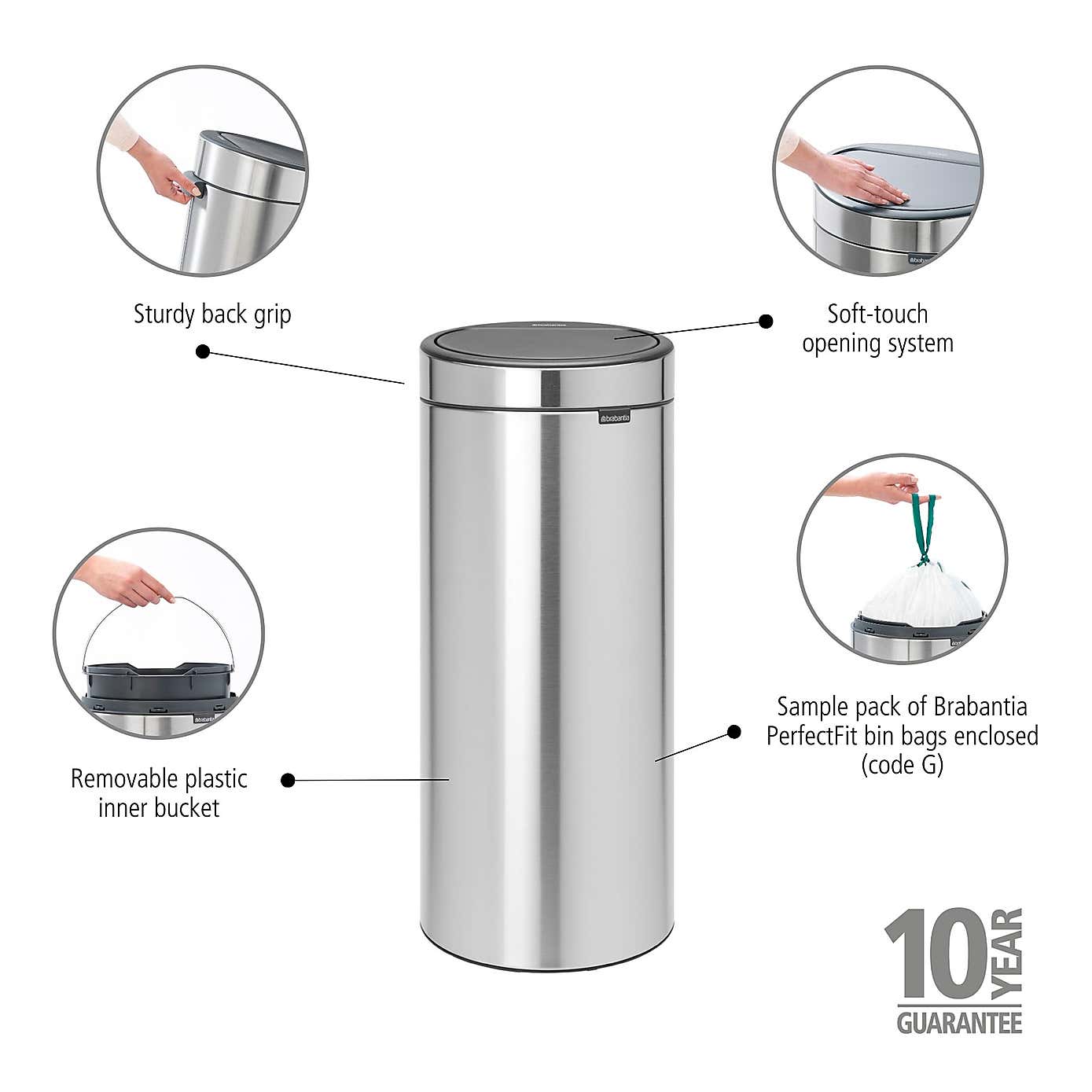 Brabantia 30L Touch New Bin