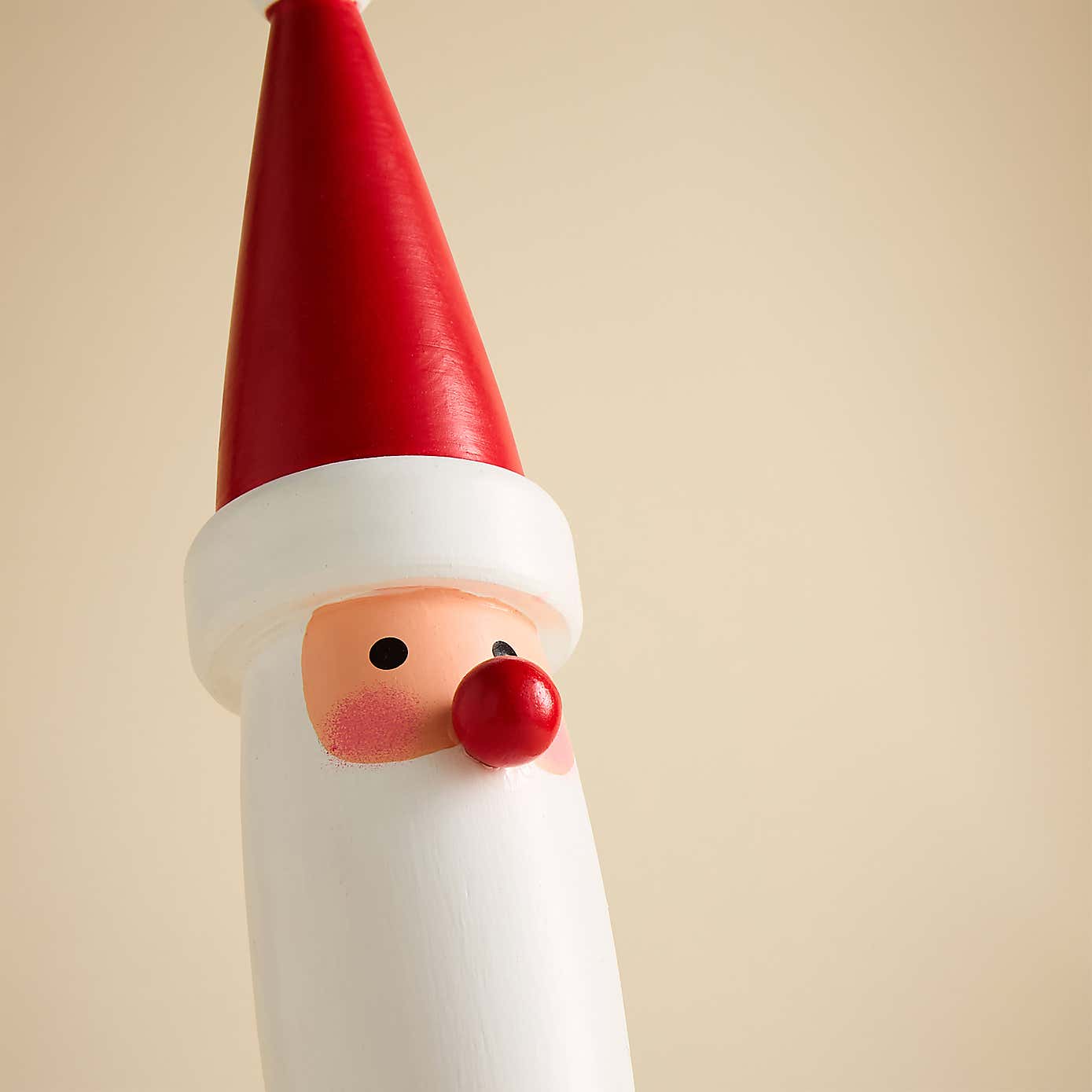 Wooden Santa Ornament