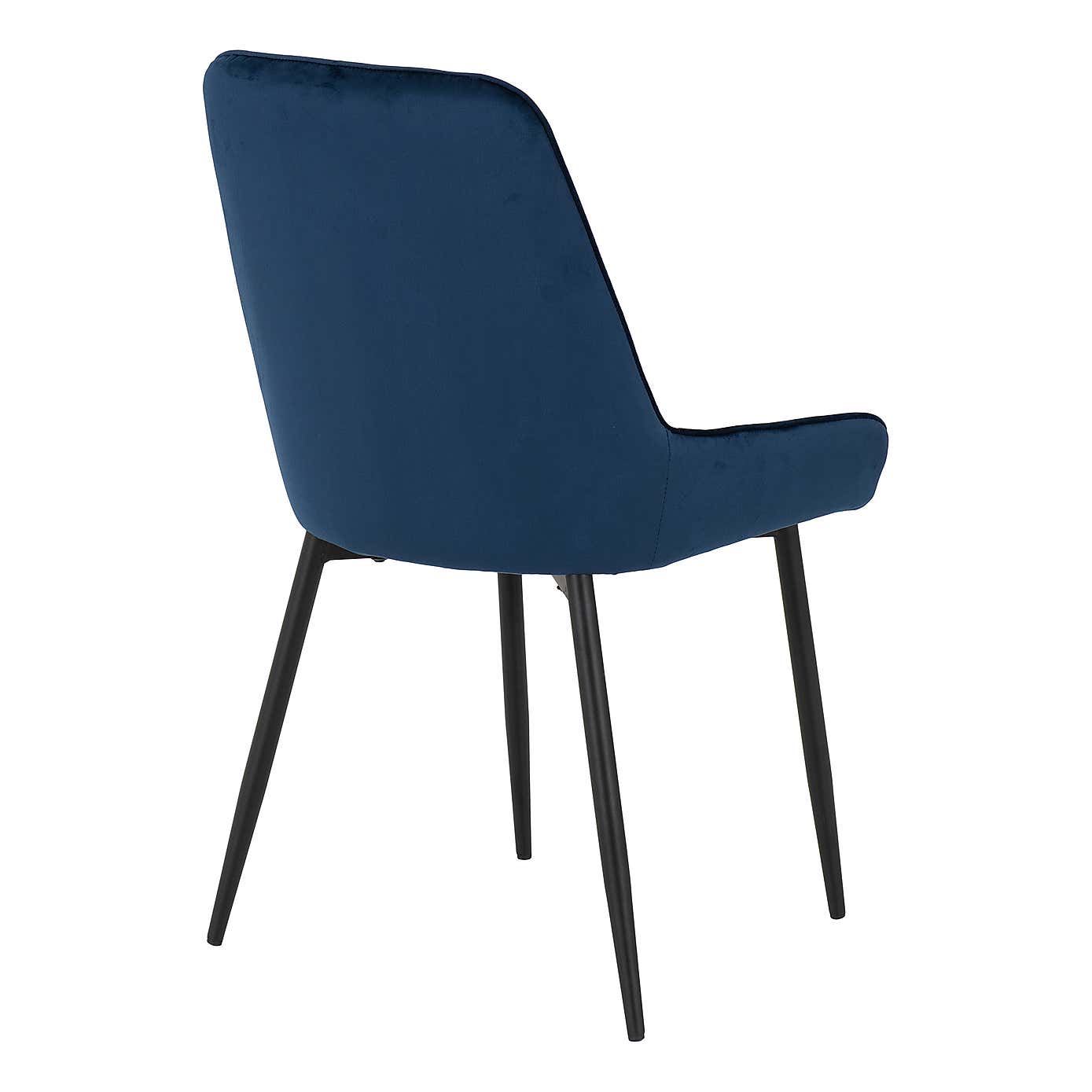 Avery Set of 2 Dining Chairs Blue Velvet