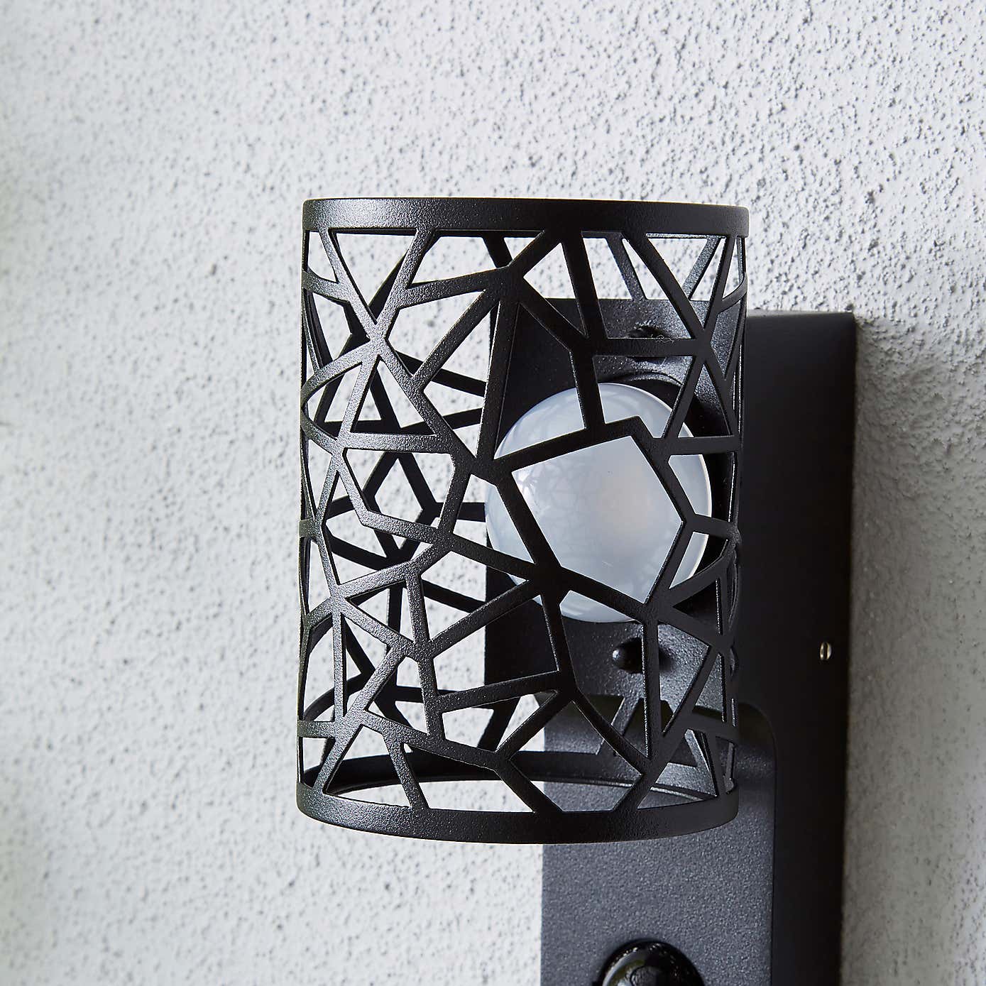 Pandora Black Outdoor Wall Light