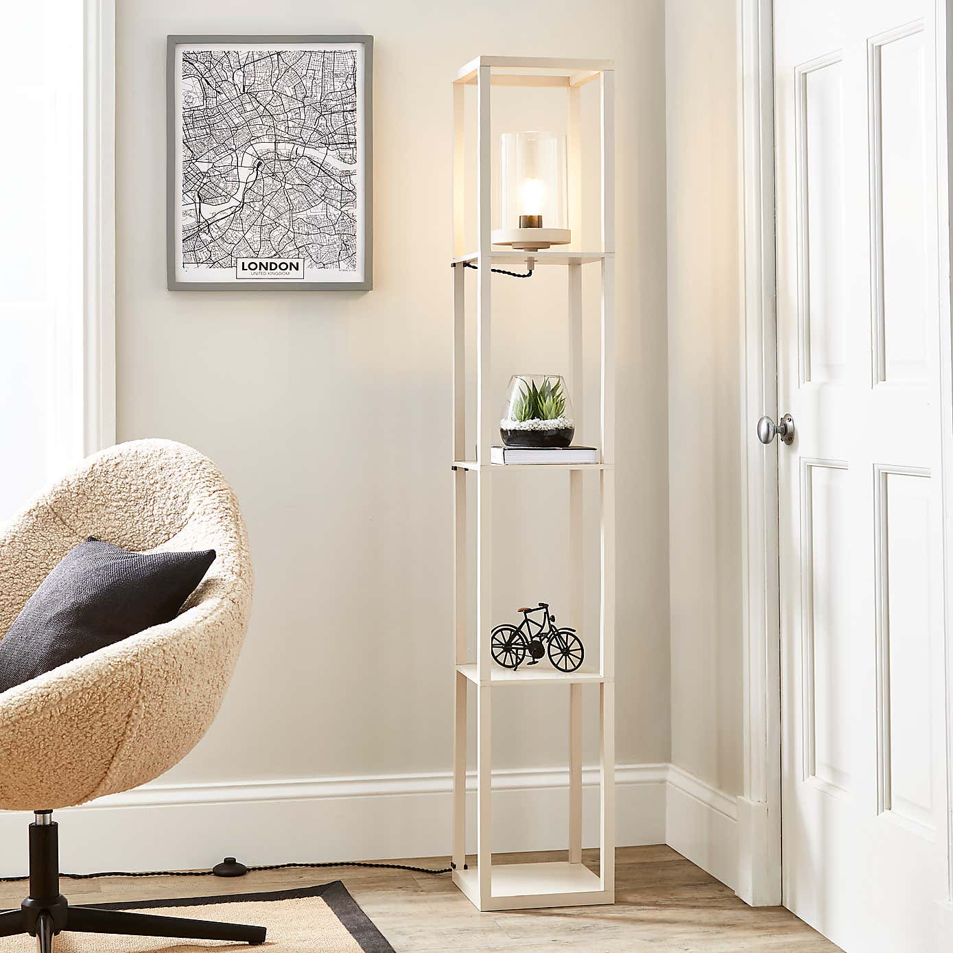 Keates Shelved Floor Lamp