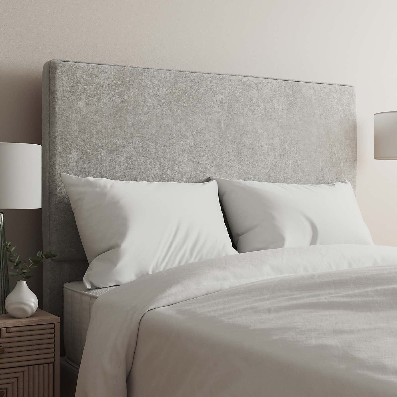 Chenille Plain Headboard