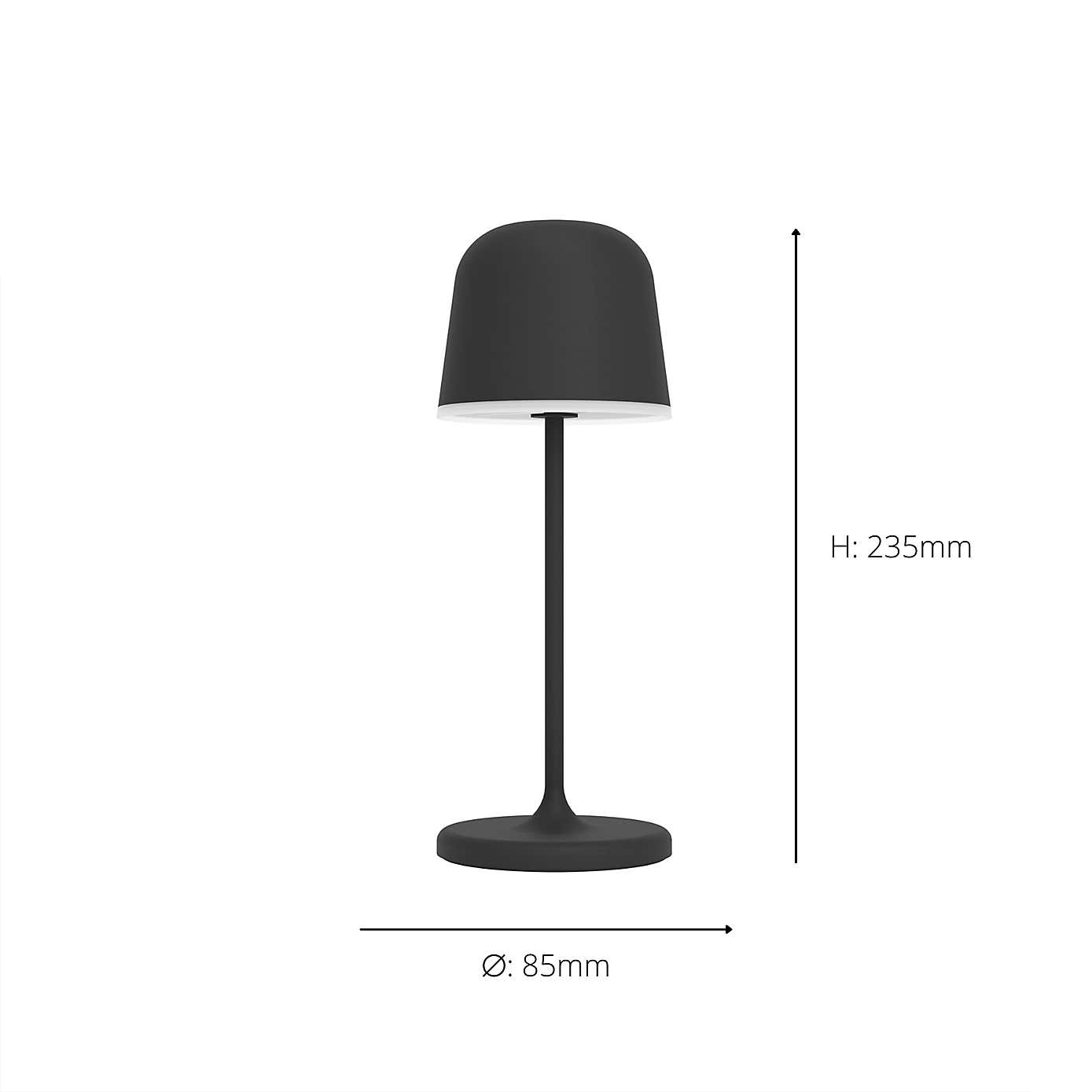 EGLO Mannera Touch Dimmable LED Outdoor Table Lamp