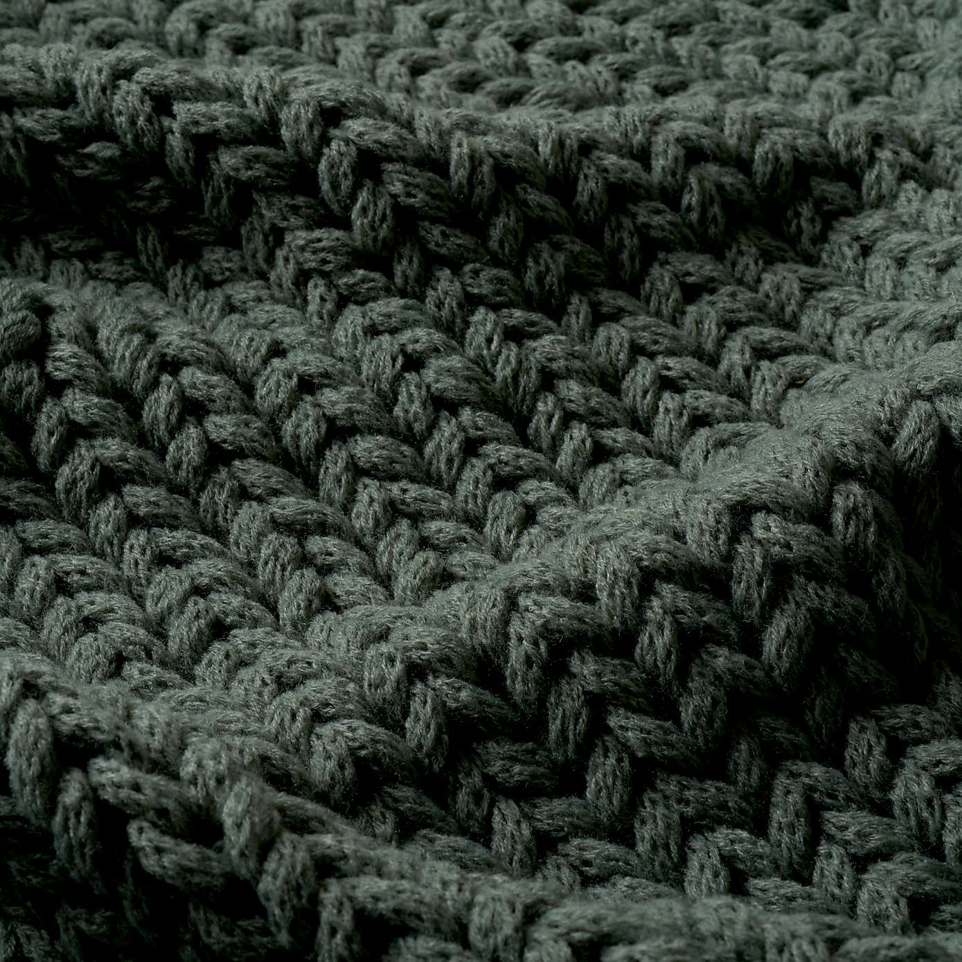 Chunky Knit Recycled Throw 130cm x 170cm