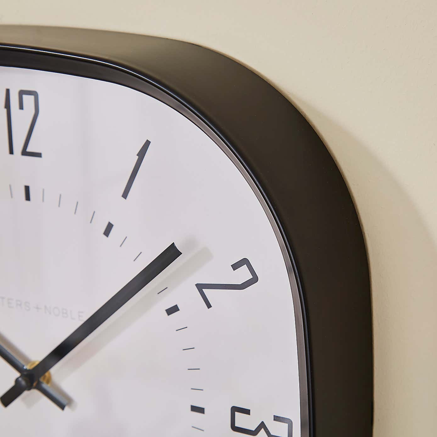 Black Squoval Wall Clock