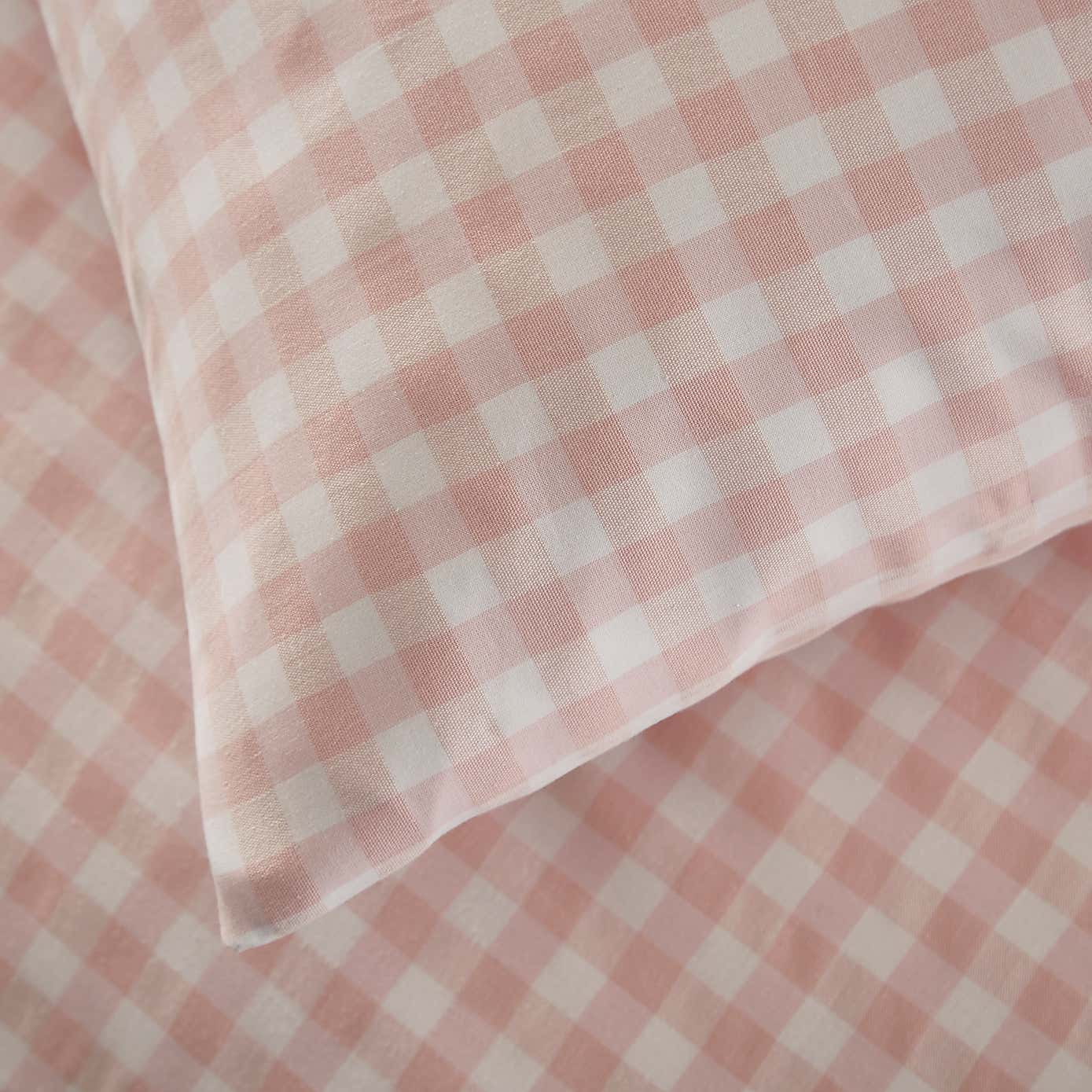 Portloe Gingham Woven Cotton Standard Pillowcase Pair