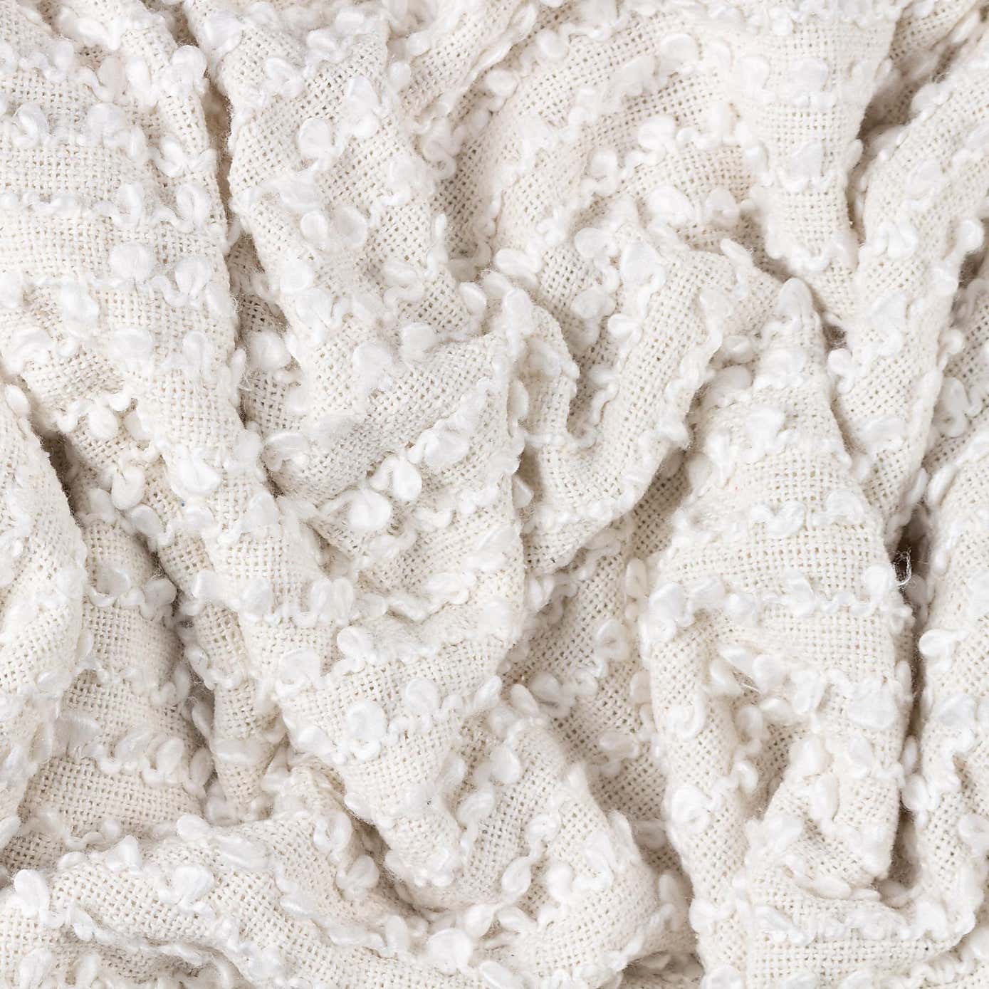 Arvo Boucle Polycotton Yarn Throw 130cm x 180cm