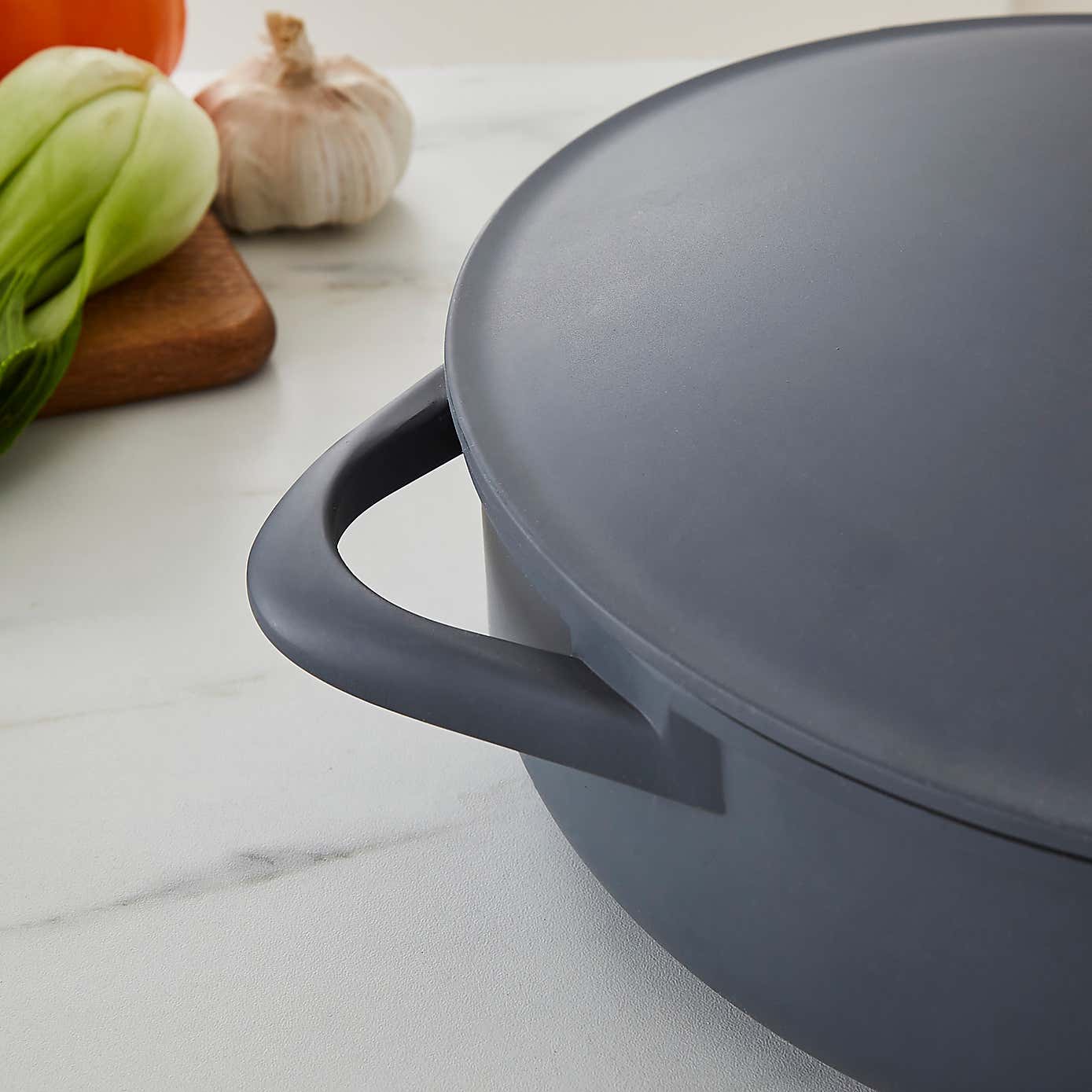 Cast Aluminium Shallow Casserole Dish, 28cm