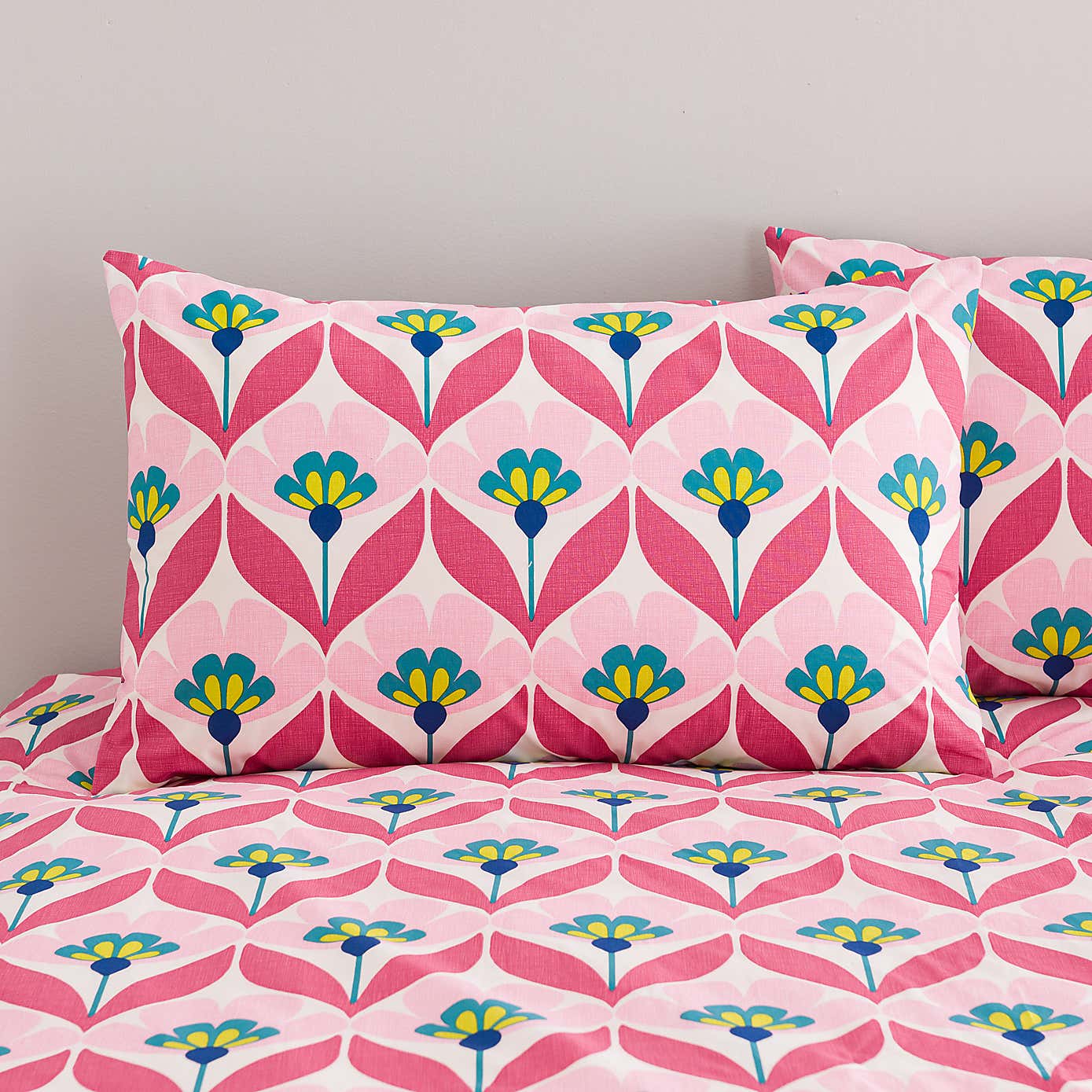 Tallie Retro Cotton Duvet Cover & Pillowcase Set