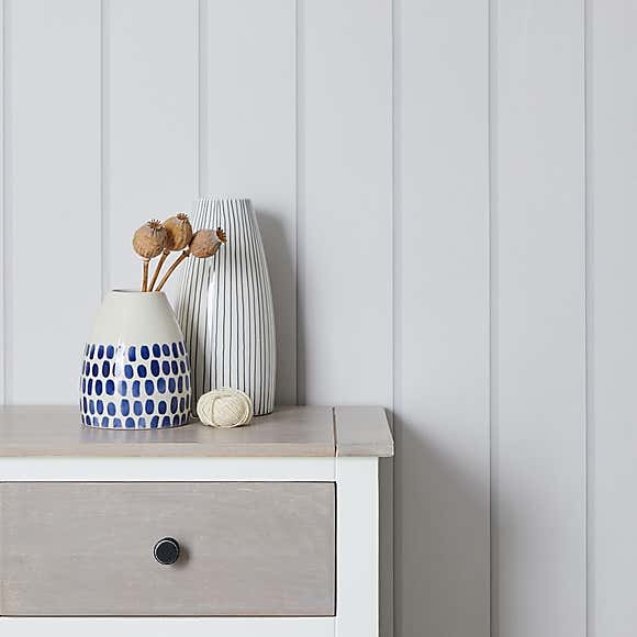 White Panel Wallpaper