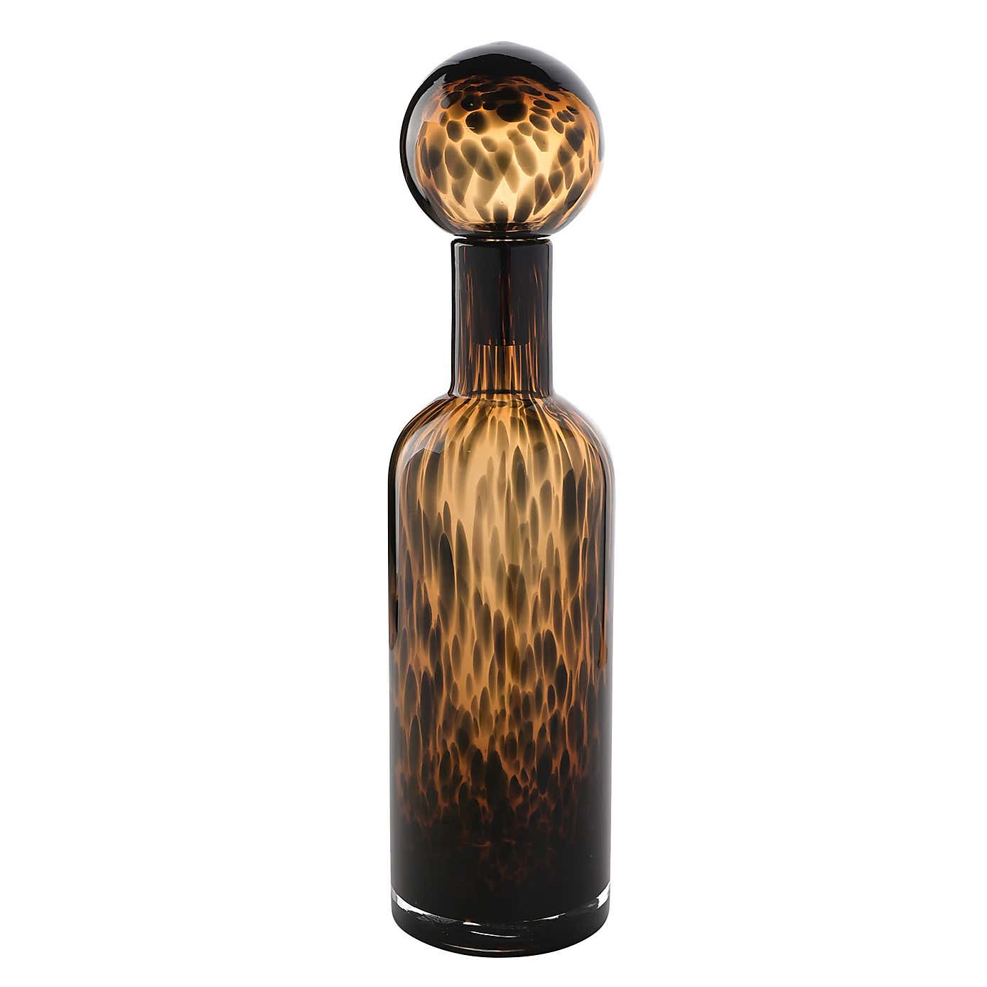 Hestia Tall Glass Bottle Shaped Ornament