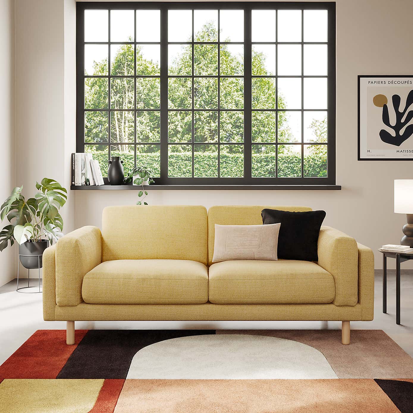 Newton Chunky Tonal Weave 3 Seater Sofa