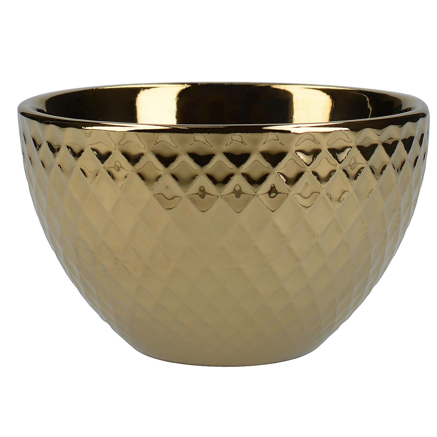 Gold Embossed Geo Dip Bowl
