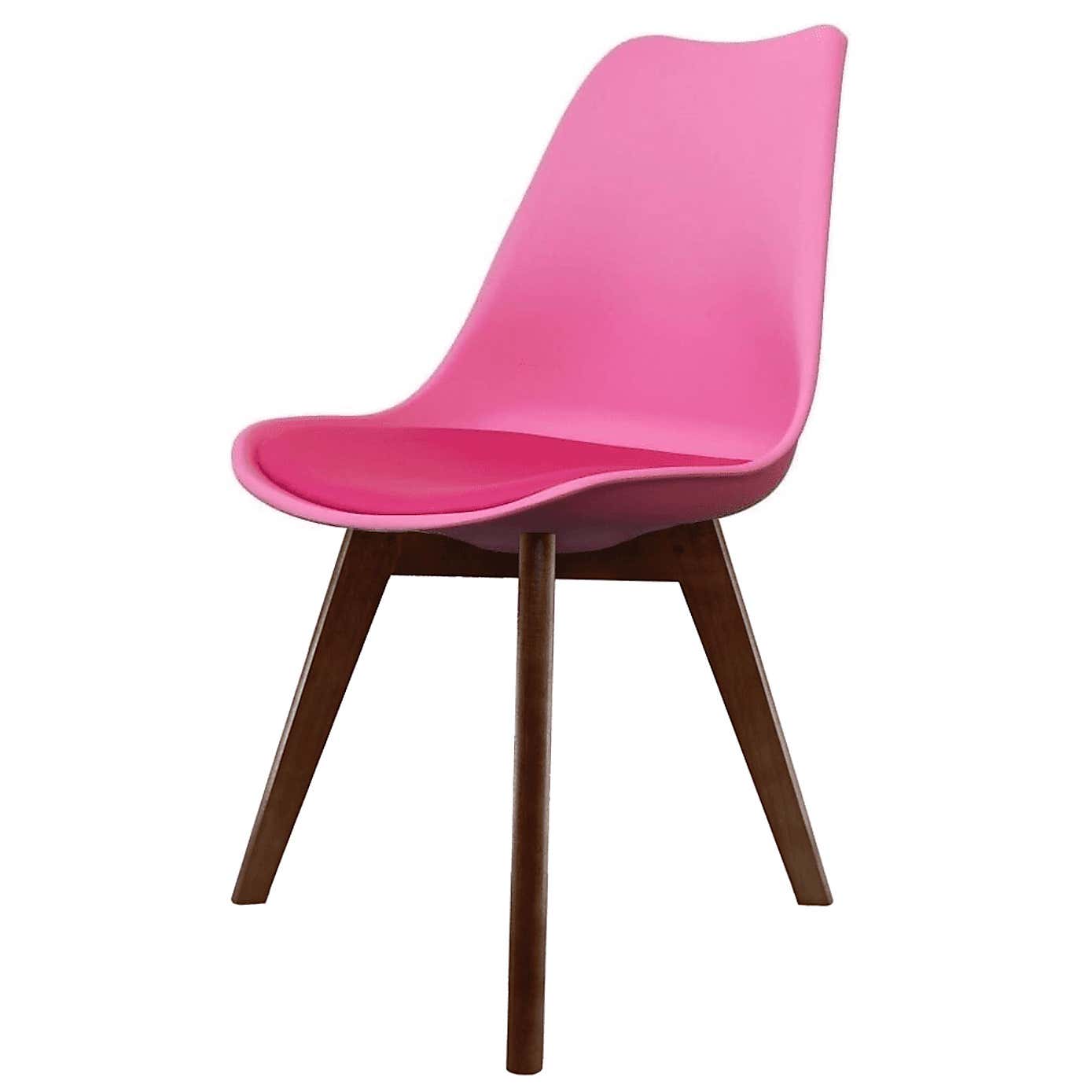 Fusion Living Soho Plastic Dining Chair with Squared Legs