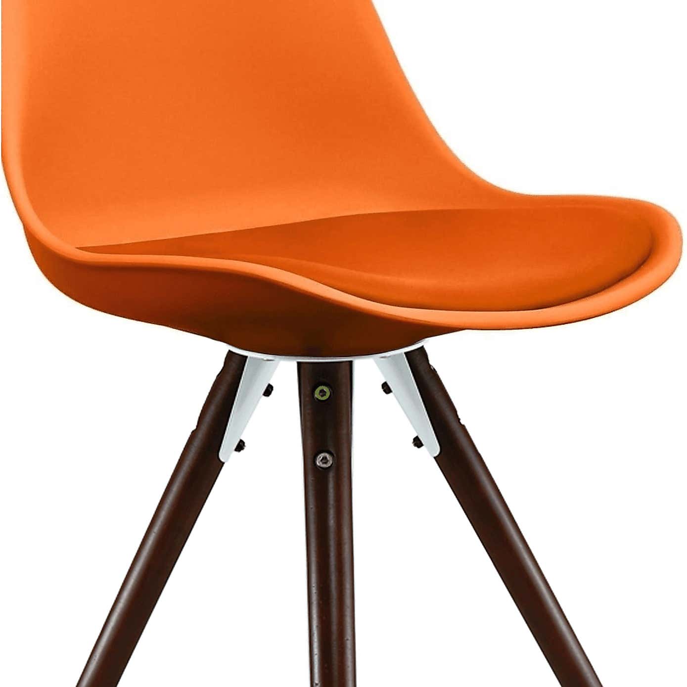 Fusion Living Soho Plastic Dining Chair with Pyramid Legs