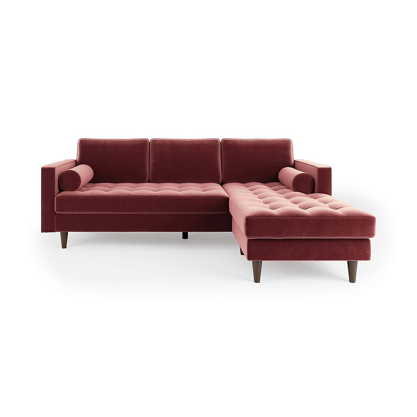 Zoe Velvet Corner Chaise Sofa