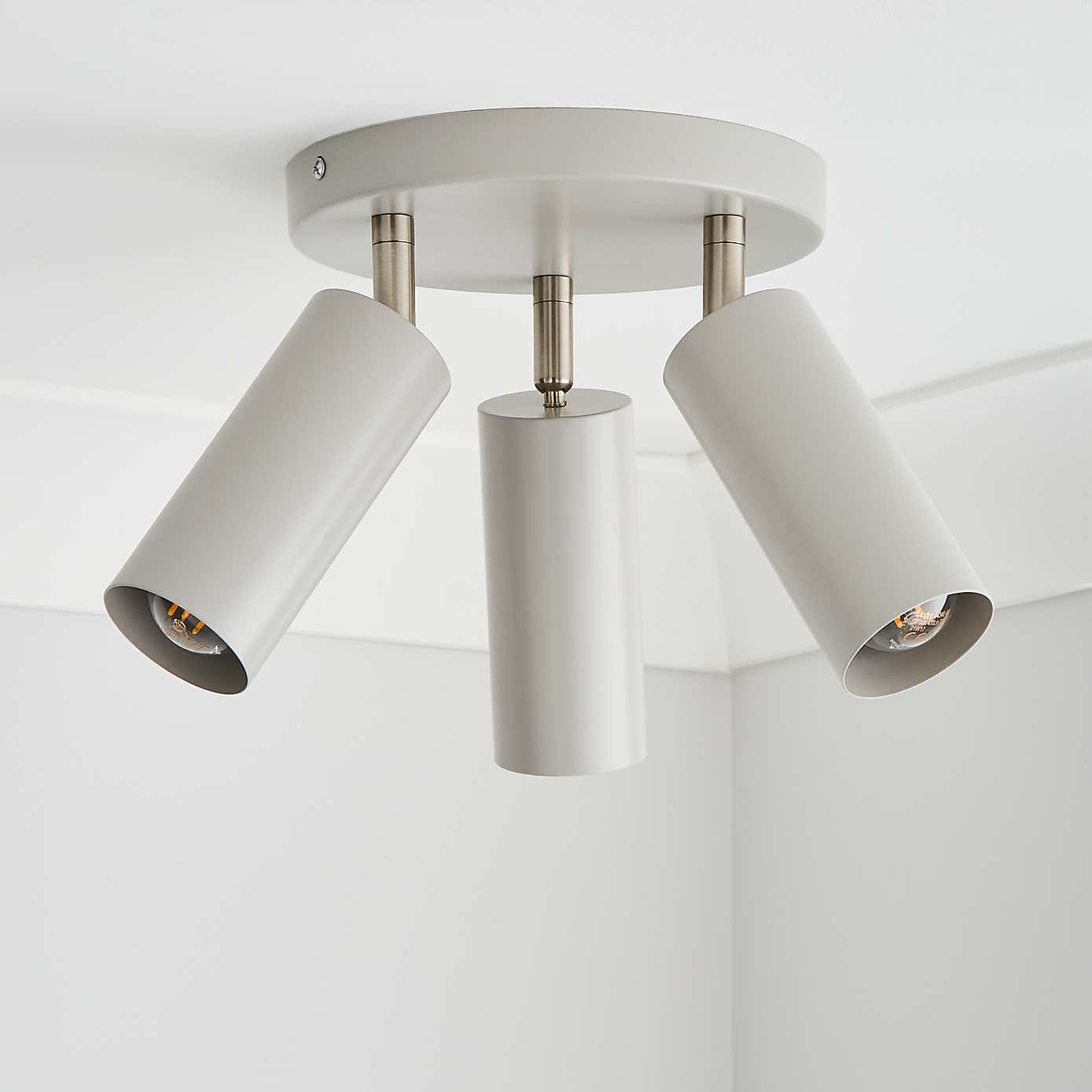 Leila 3 Light Semi Flush Ceiling Fitting