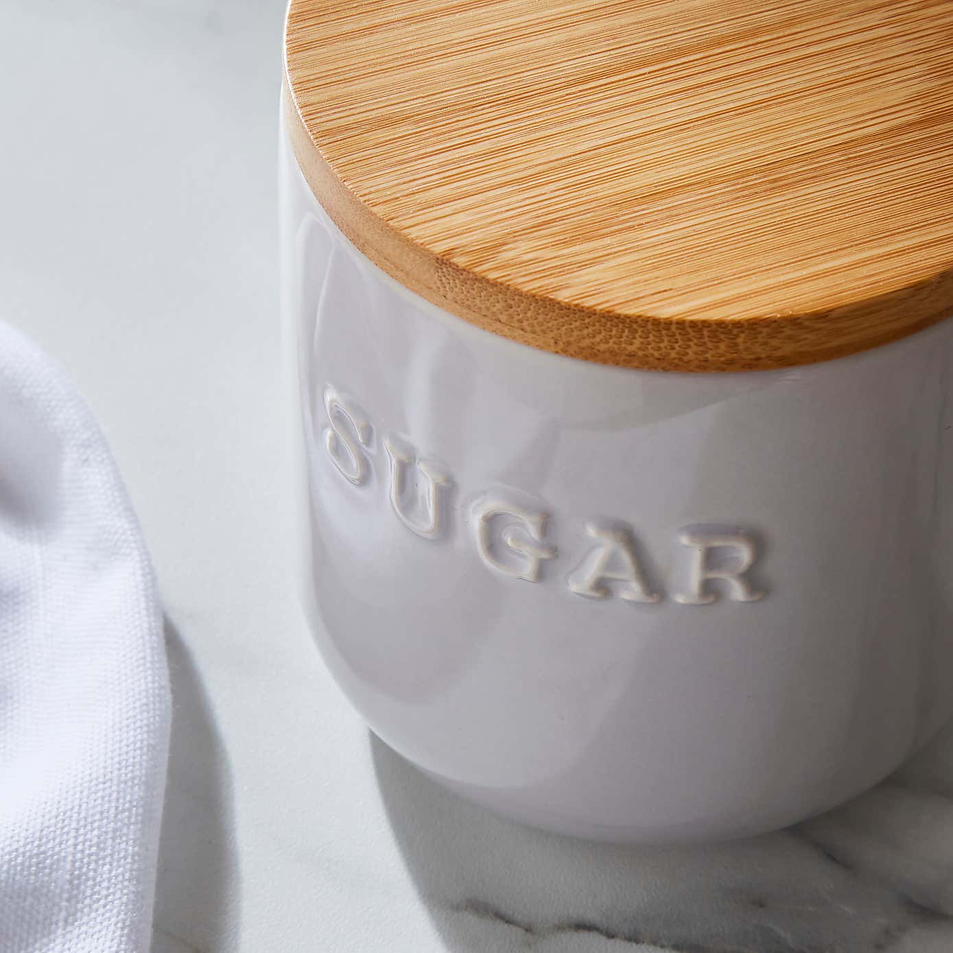 Ceramic Coffee Canister Grey