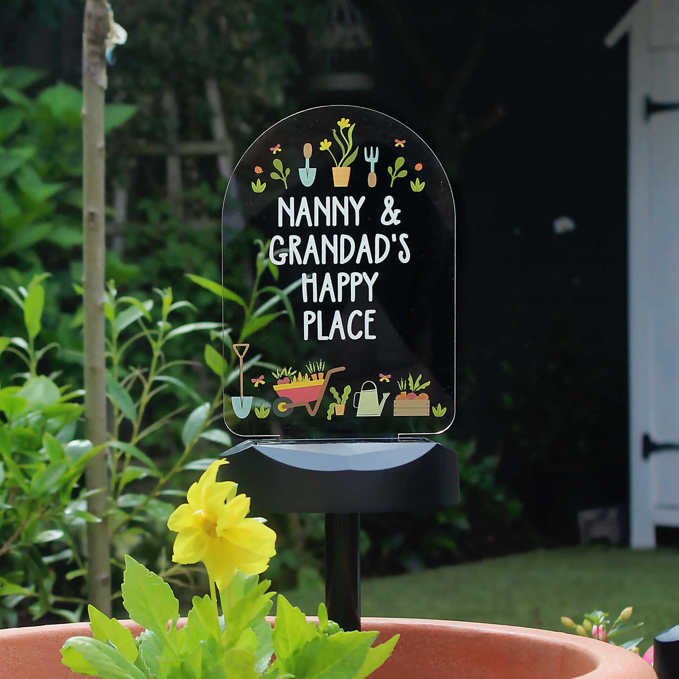Personalised Vegetable Patch Outdoor Solar LED Light