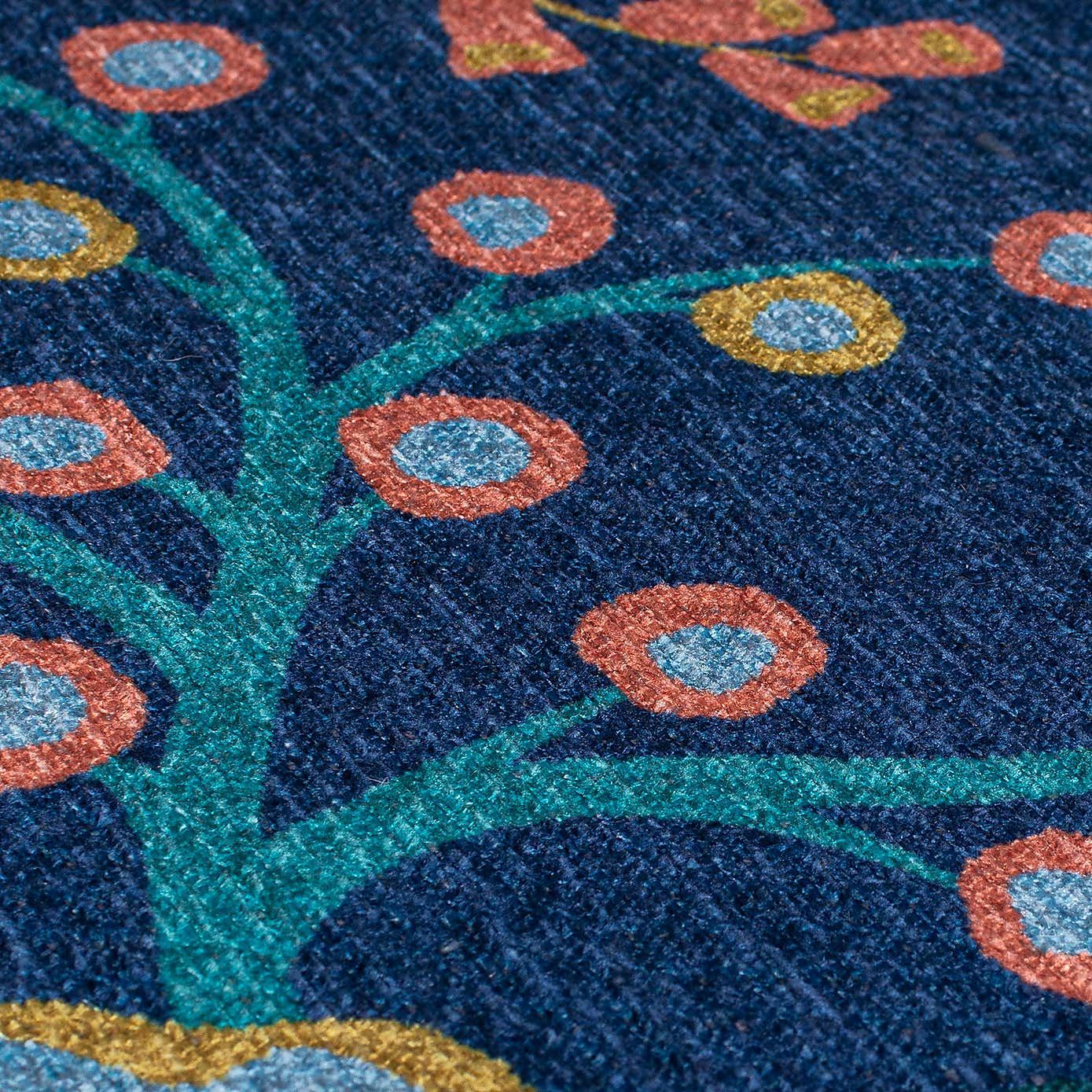 PractiRug Sabrina Floral Washable Rug