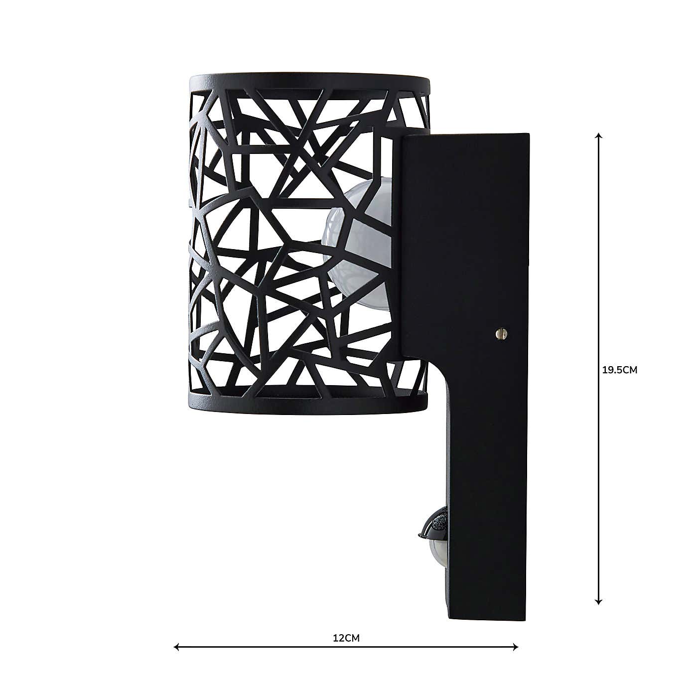 Pandora Black Outdoor Wall Light