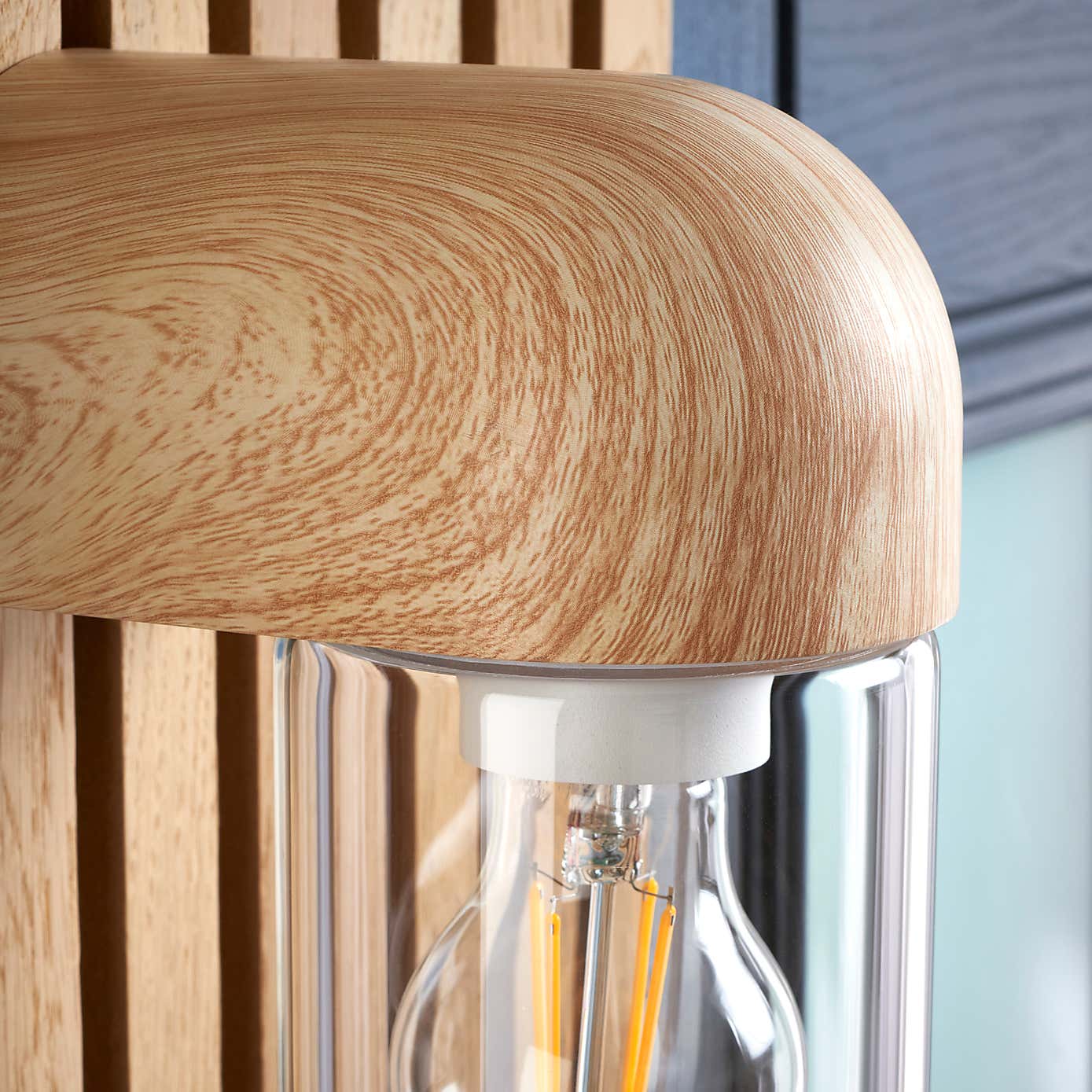 Wooden Outdoor Wall Light