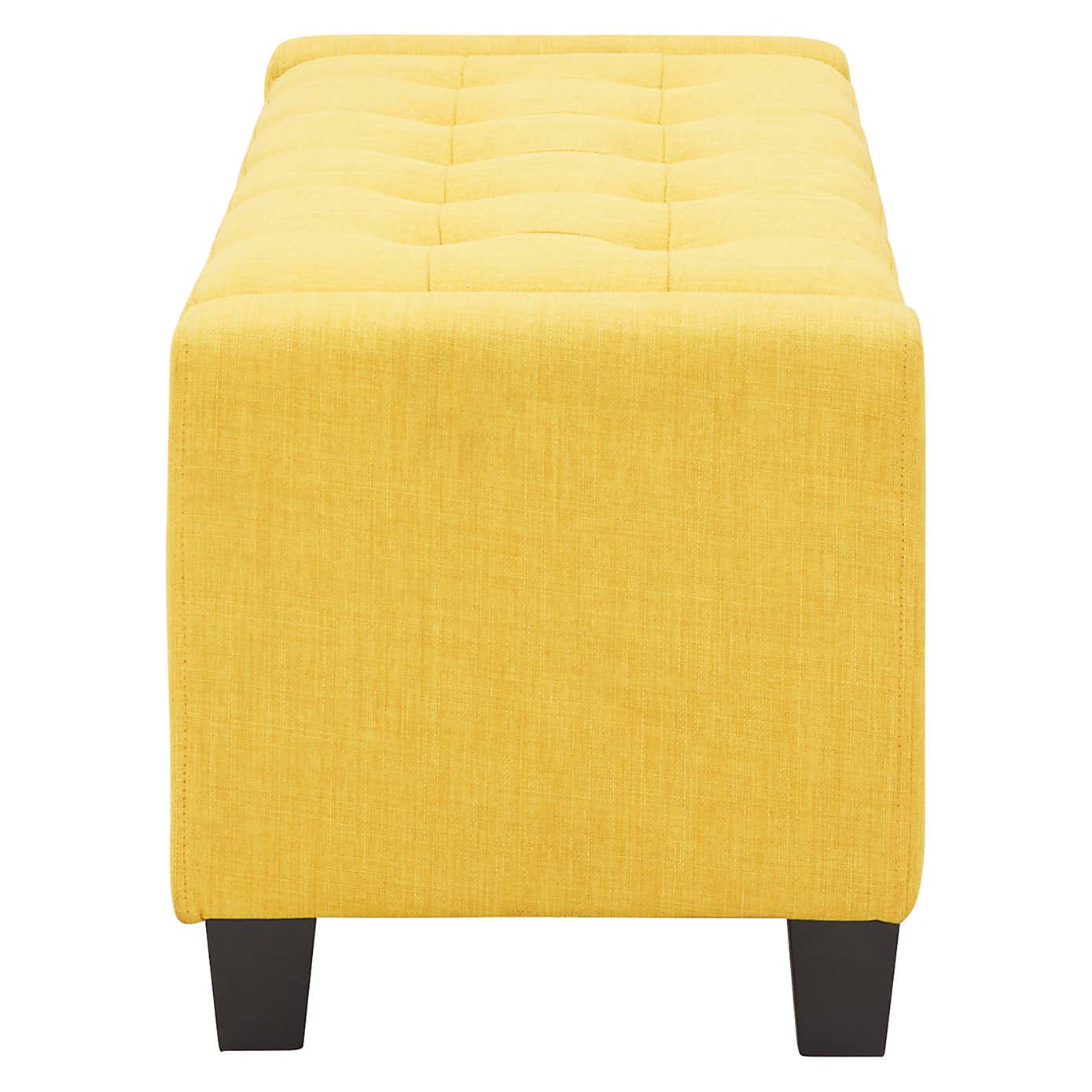 Verona Upholstered Ottoman Bench Mustard