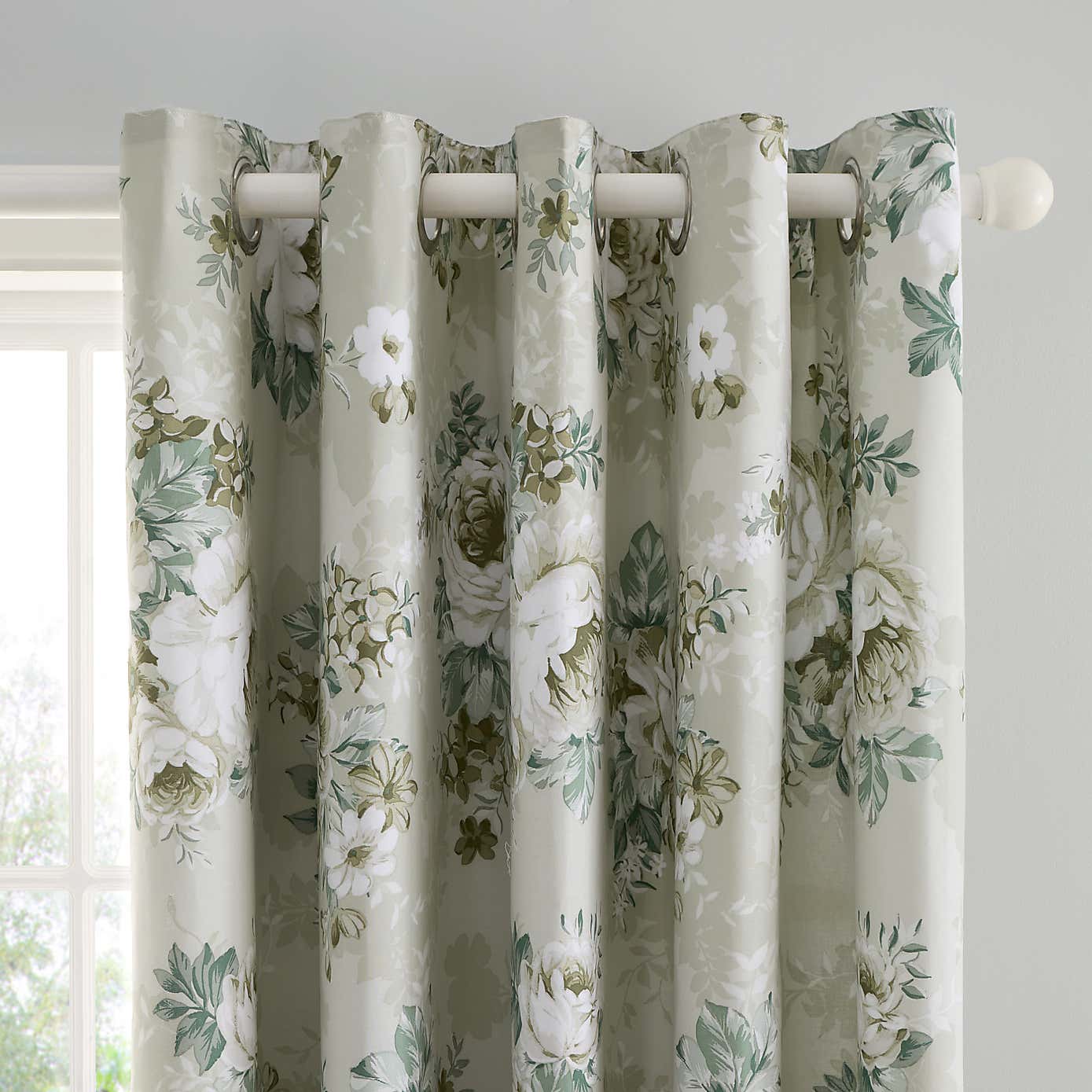 Darla Floral Eyelet Curtains