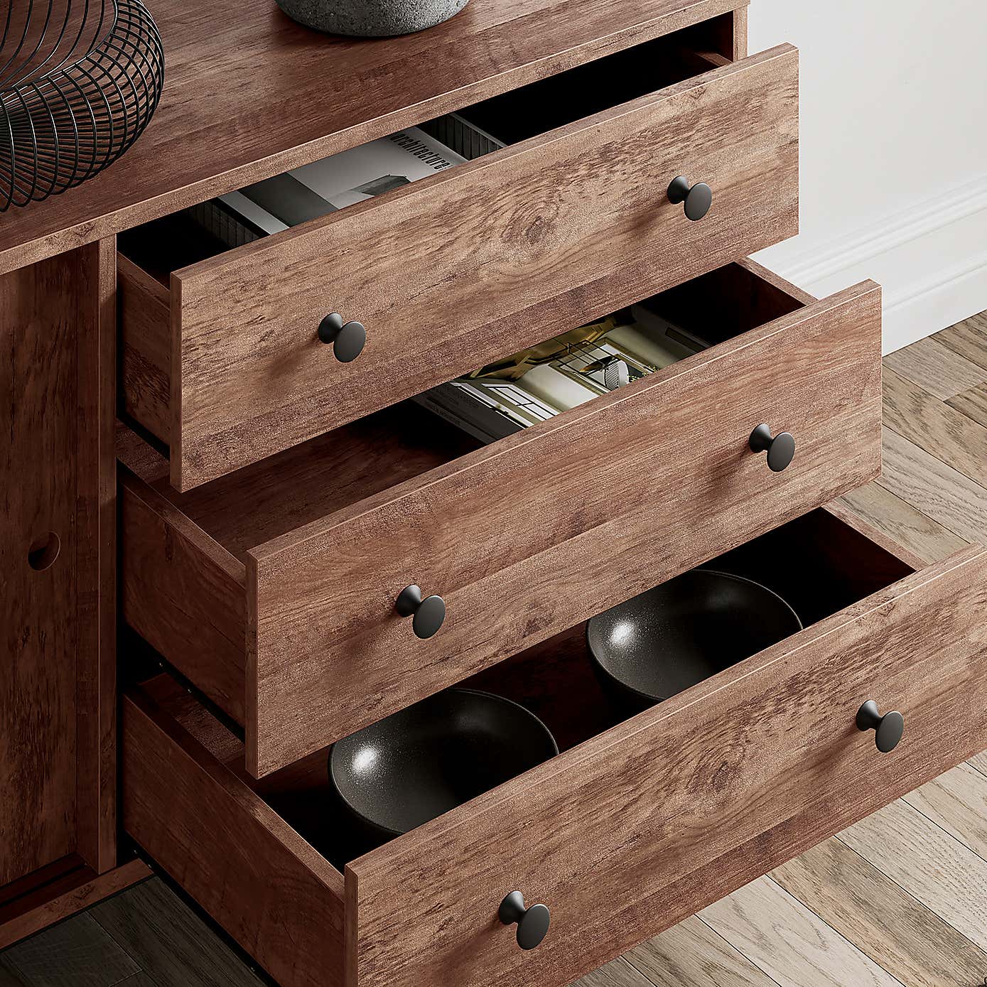 Fulton Extra Wide Sideboard, Pine