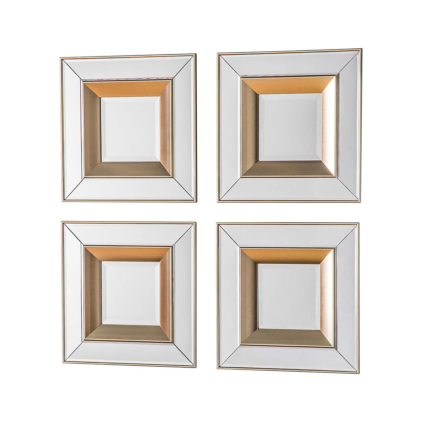 Set of 4 Hesston Square Wall Mirrors