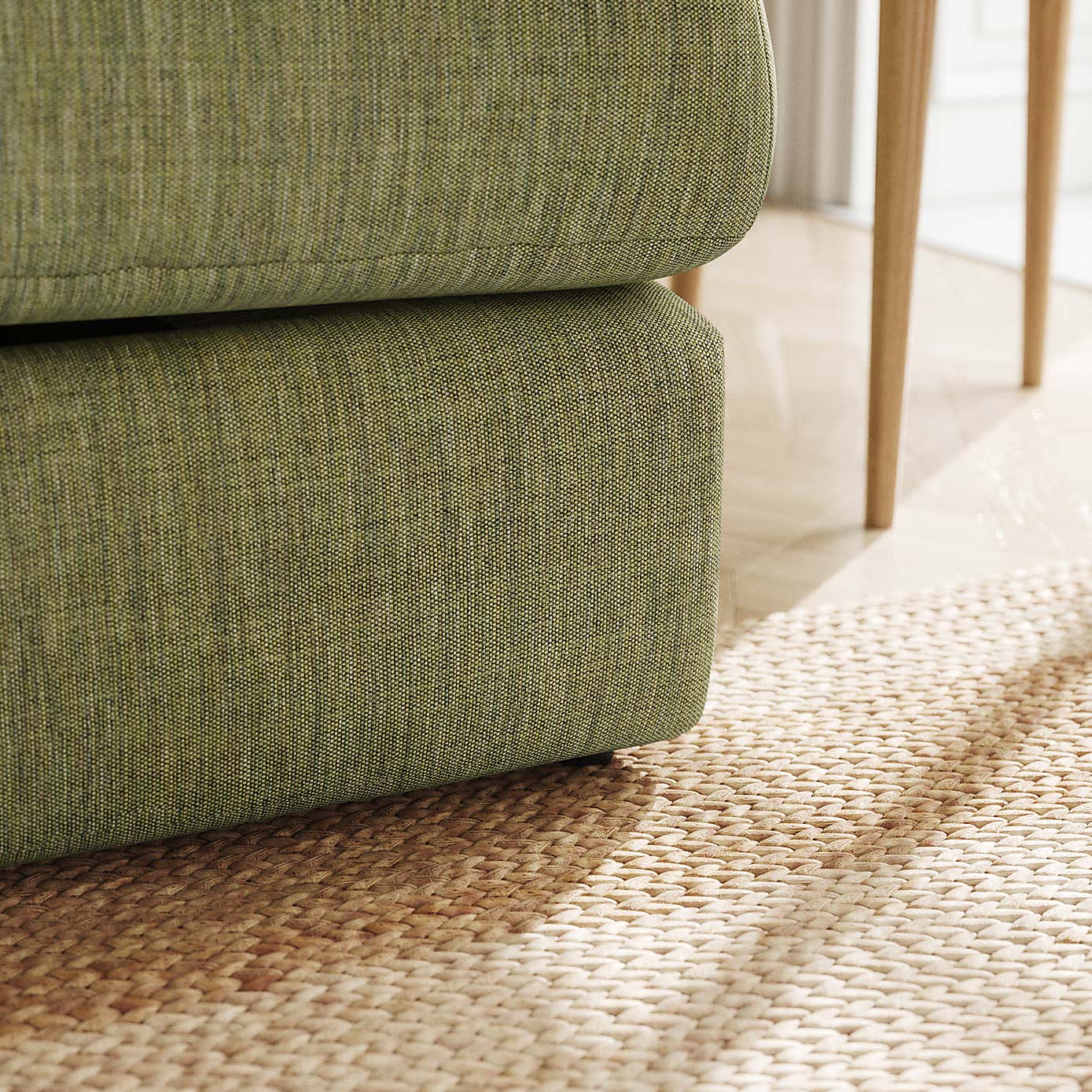 Martha Slub Faux Linen 2 Seater Double Sofa Bed