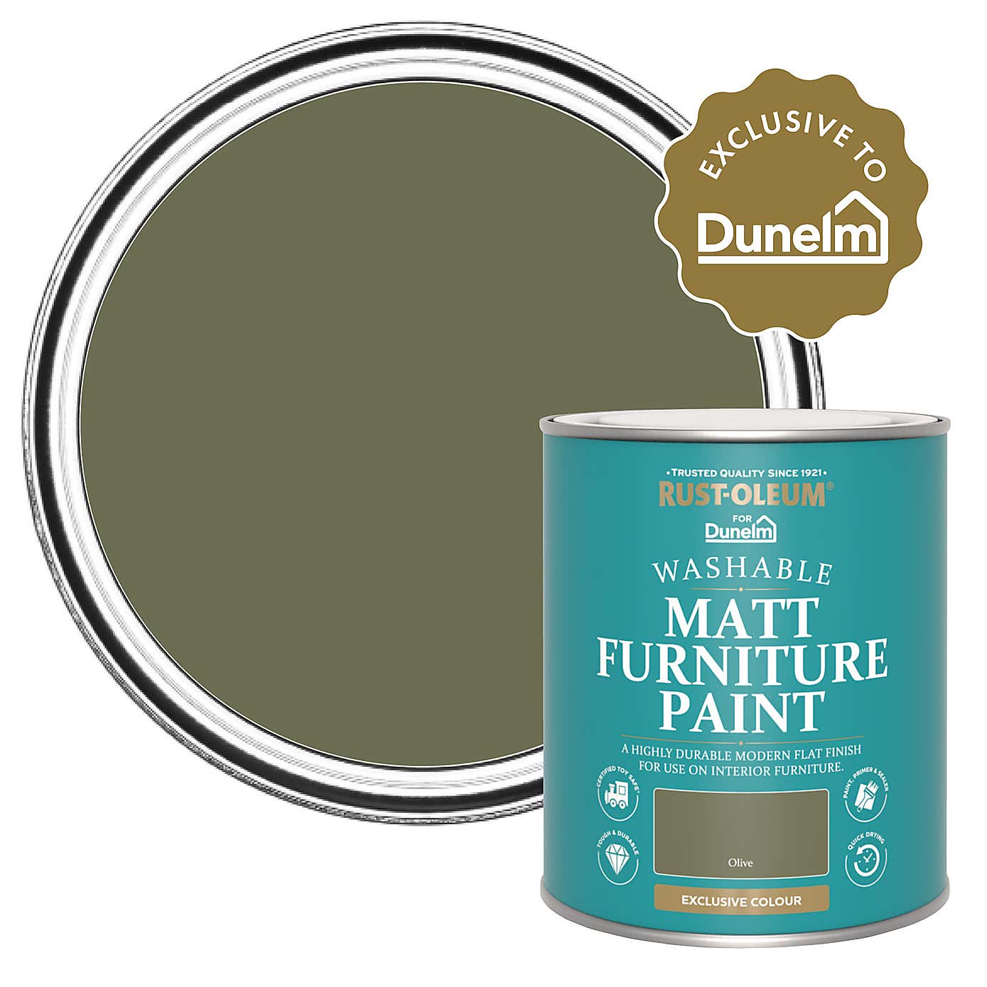Rust-Oleum Olive Matt Furniture Paint