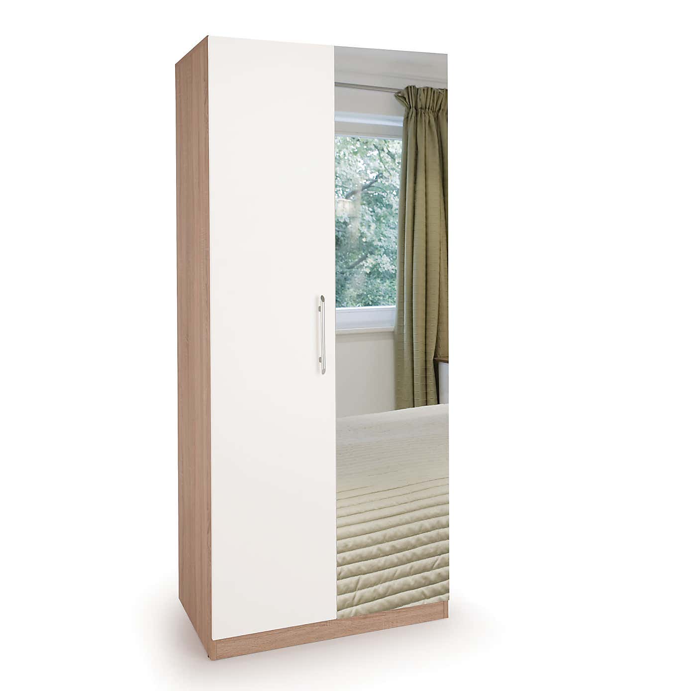 Hyde Mirrored Double Wardrobe