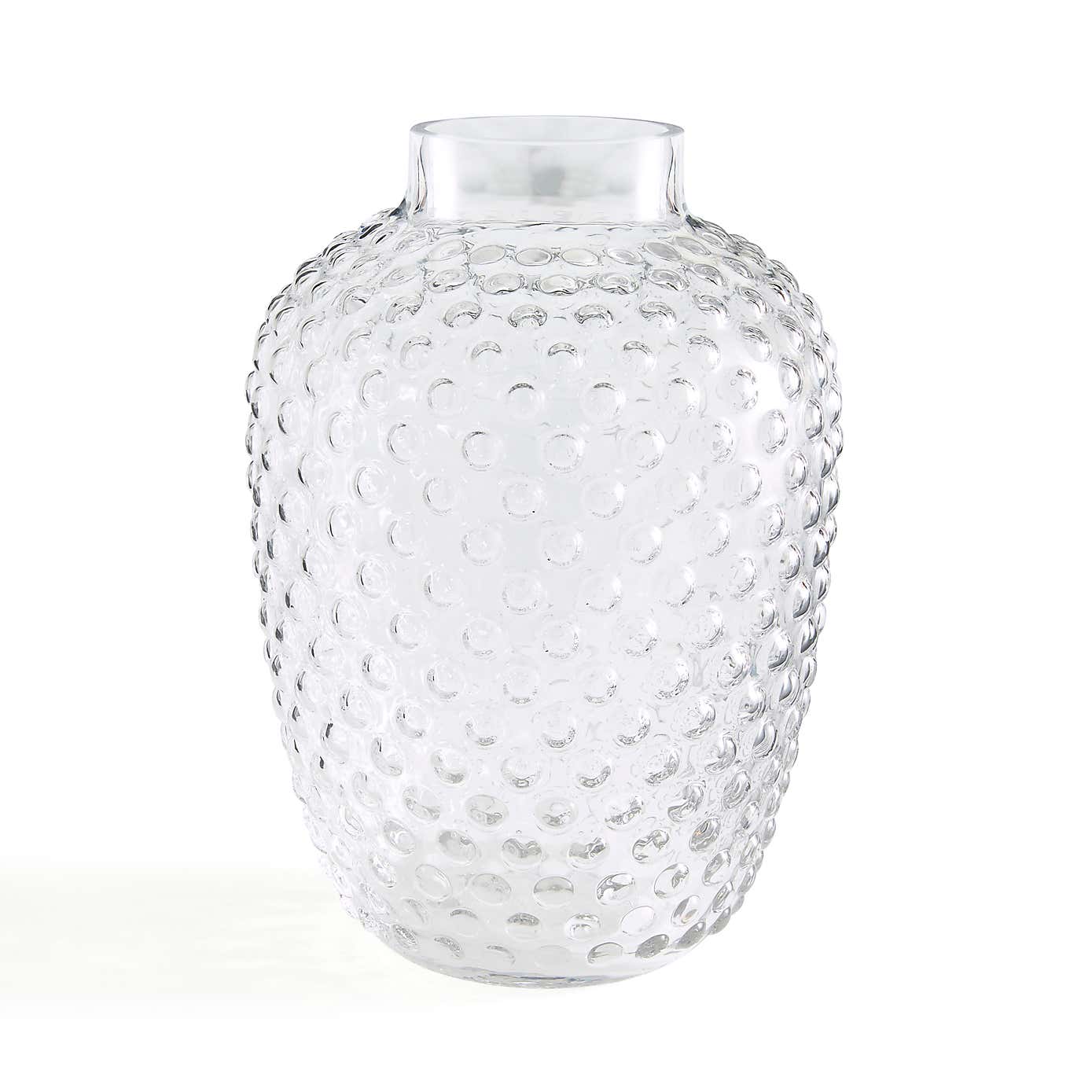 Bubble Glass Rounded Vase