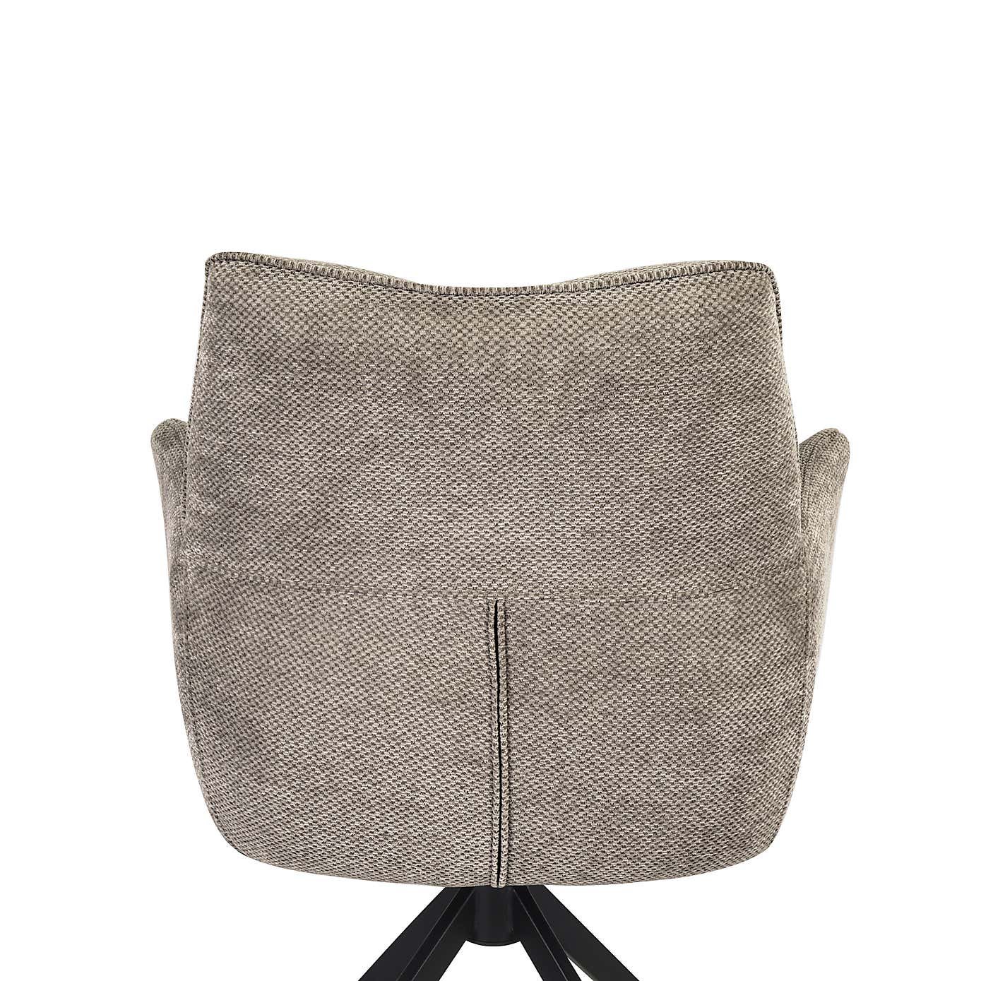 Indus Valley Camden Swivel Dining Chair, Chenille