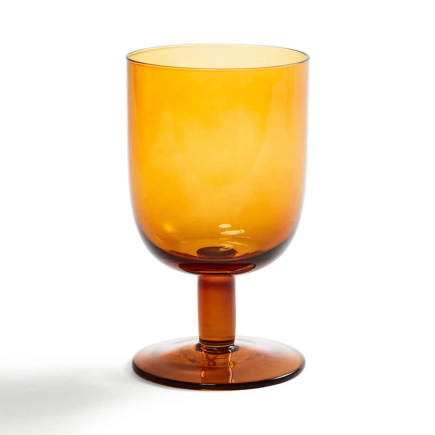 Amber Wine Glass
