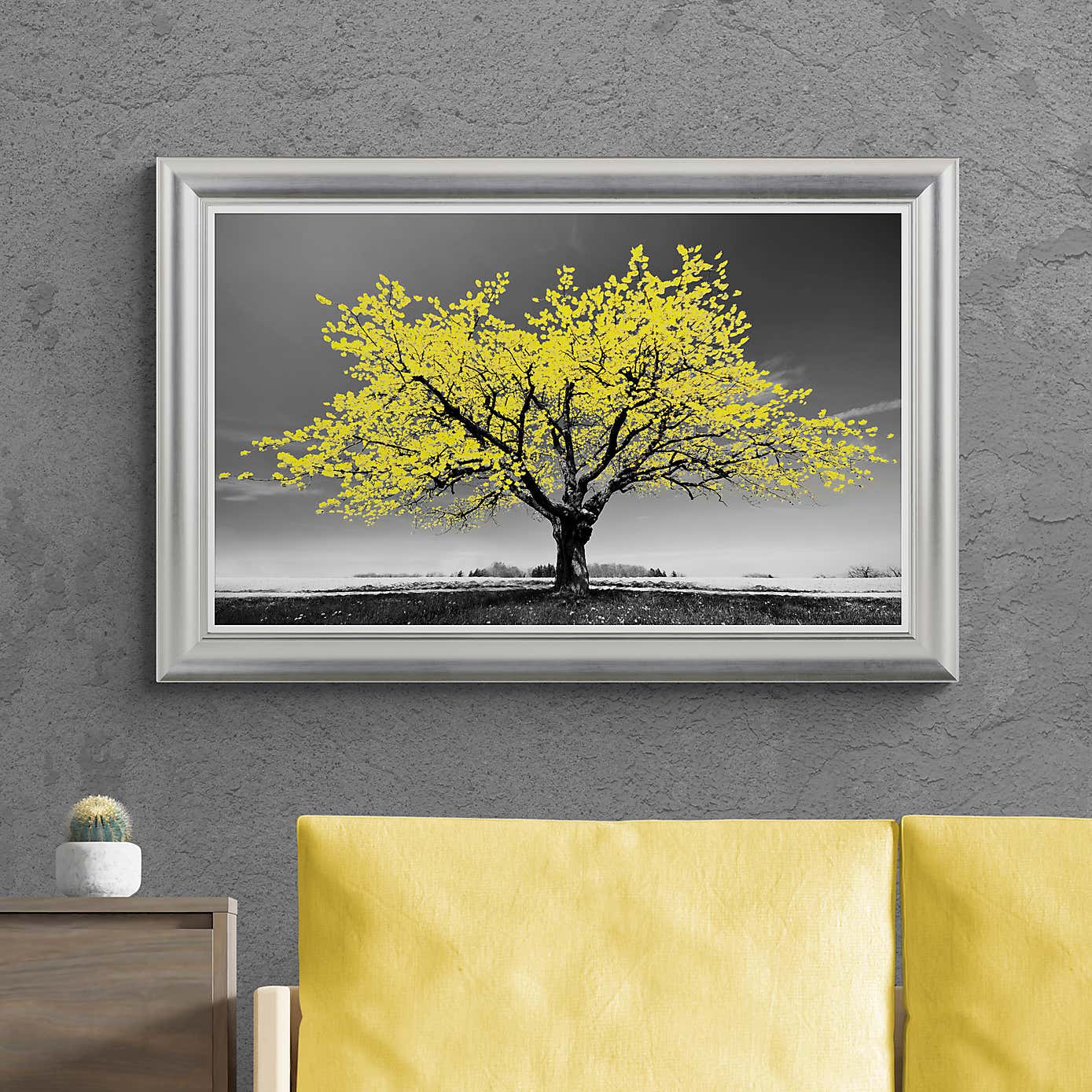Blossom Tree Yellow by Peter Wey Framed Print