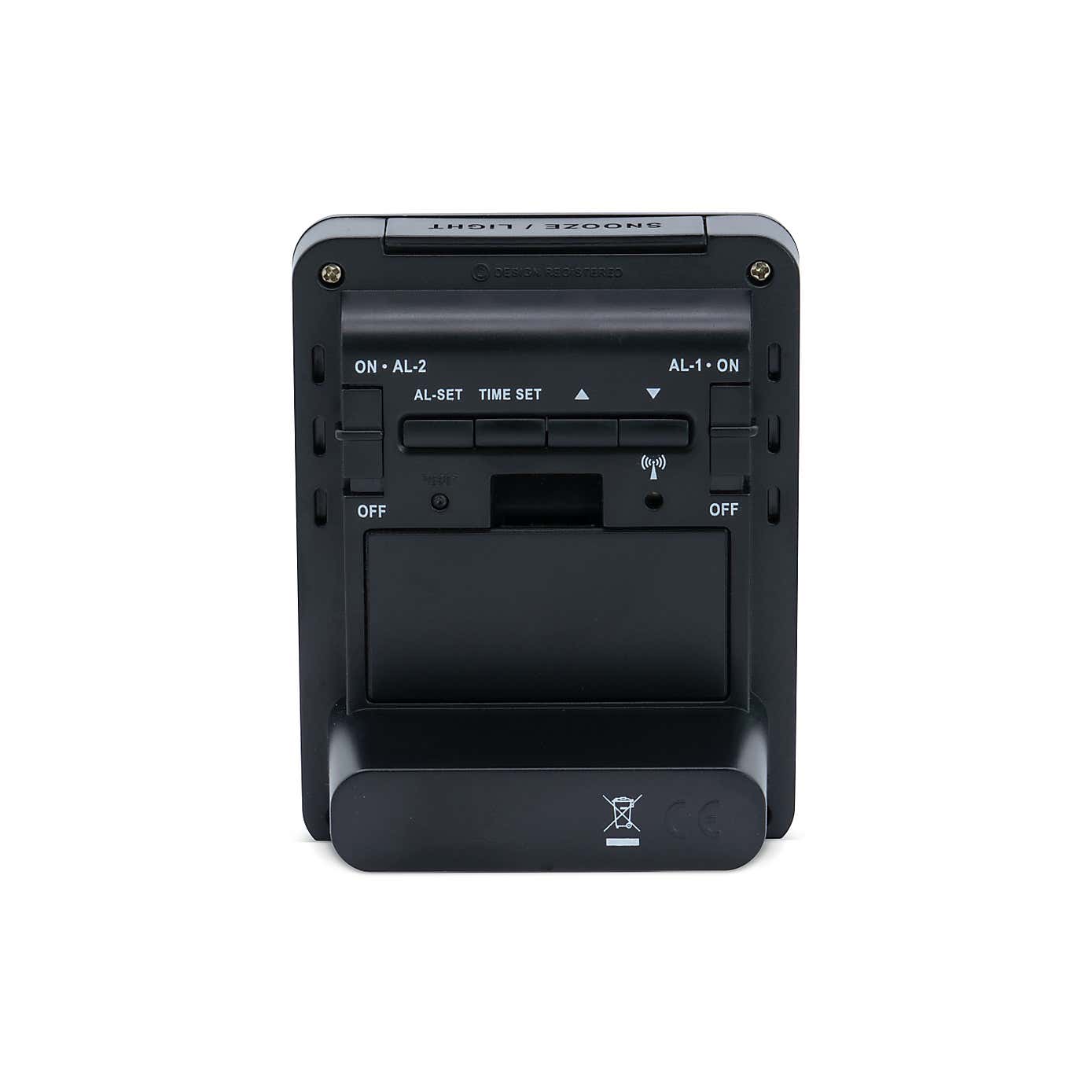 Acctim Sinclair Black Alarm Clock