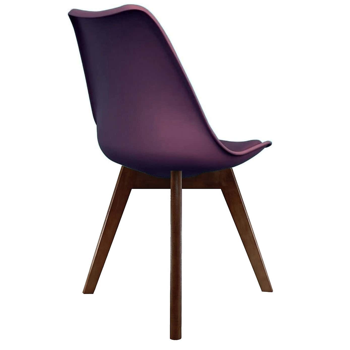 Fusion Living Soho Plastic Dining Chair with Squared Legs