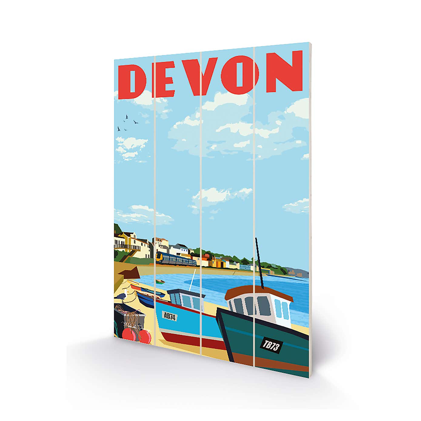 The Art Group Devon Wooden Wall Art