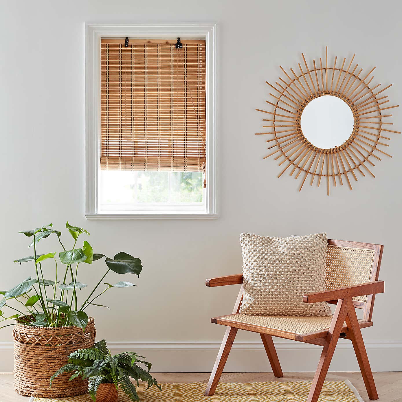 Bamboo Stripe Roller Blind