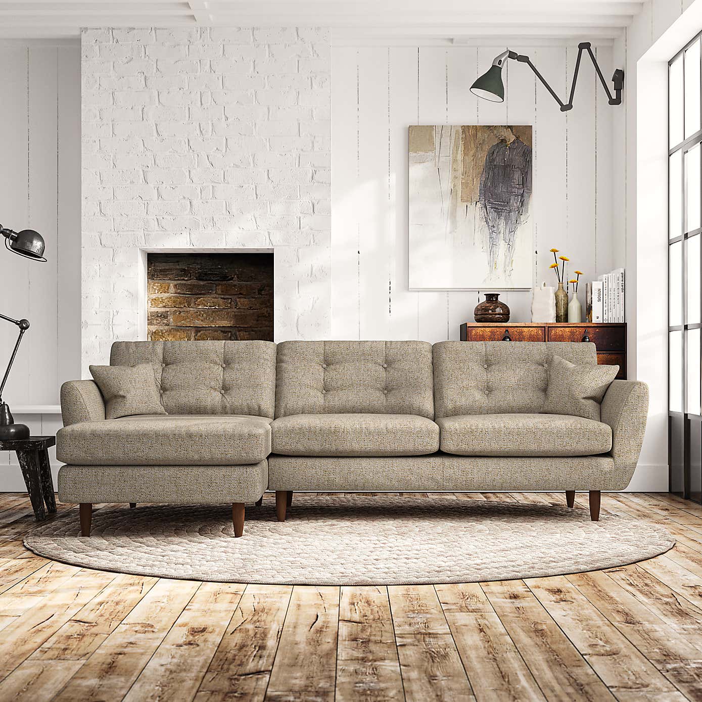 Anders 4 Seater Corner Chaise Sofa