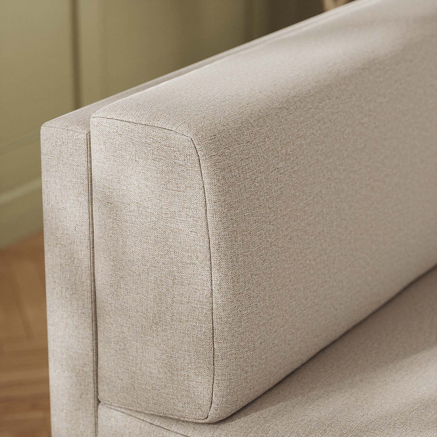 Mae Corner Dining Bench, Textured Weave