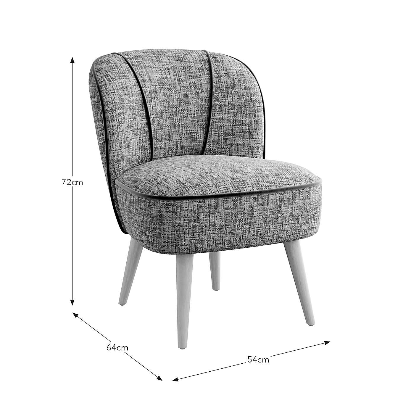 Elsie Multi Chenille Cocktail Chair