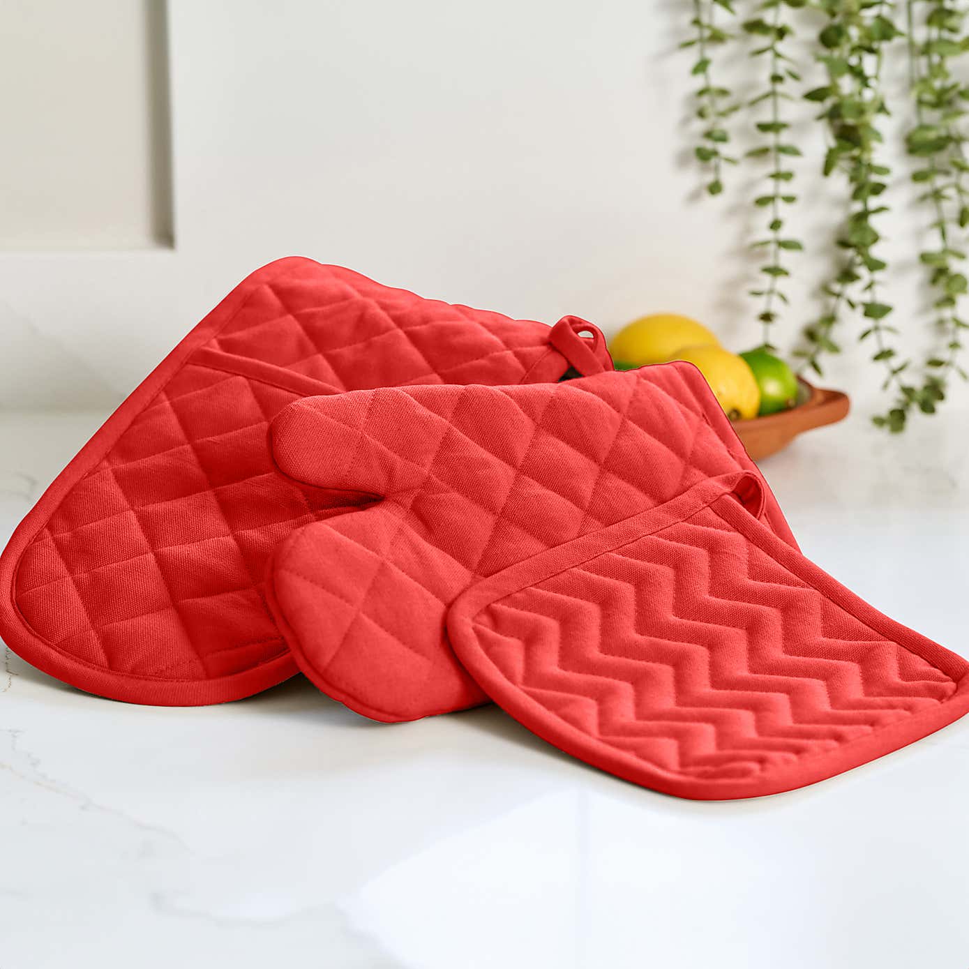 Dexam Set of 2 Love Colour Single Oven Gloves