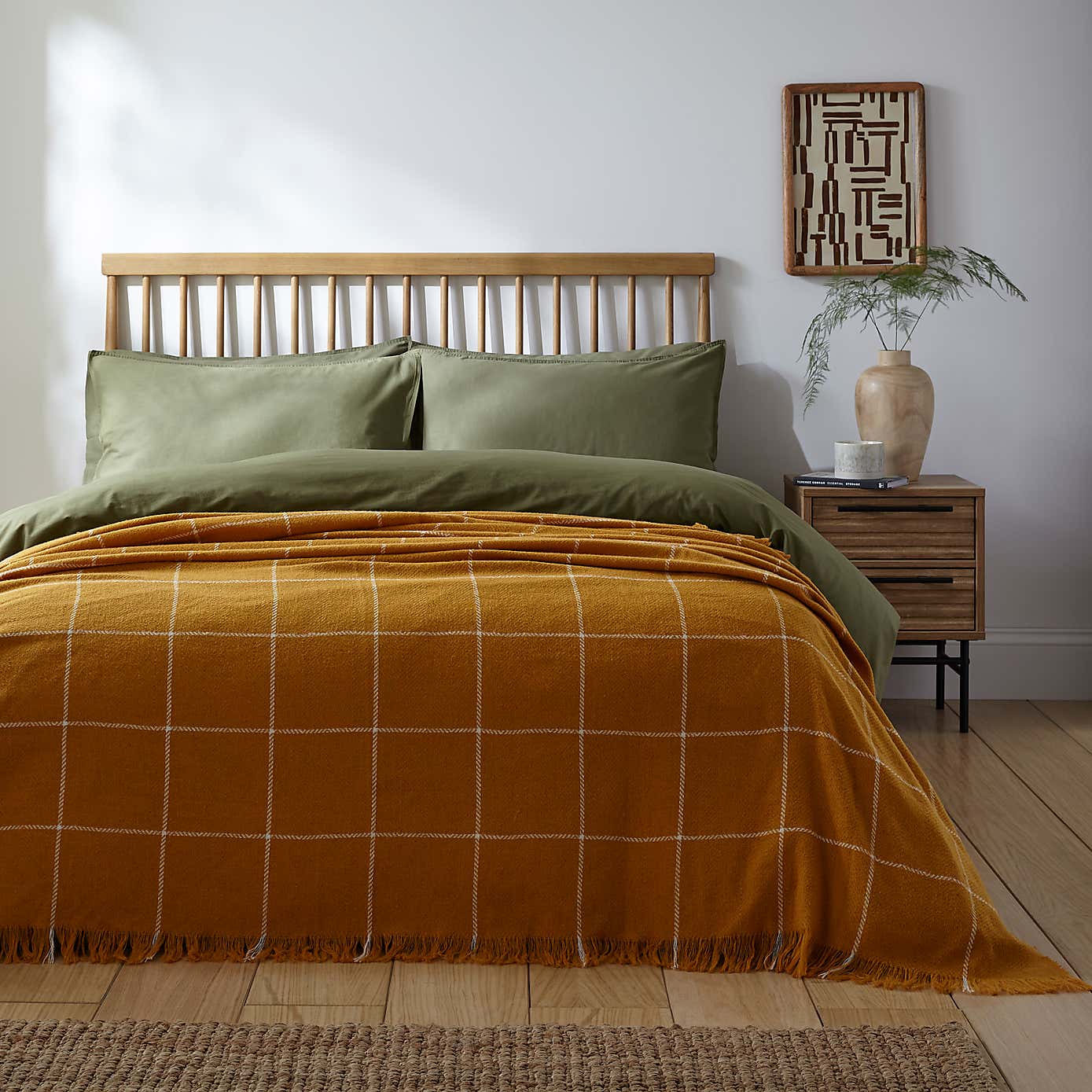 Caden Check Throw 235cm x 235cm